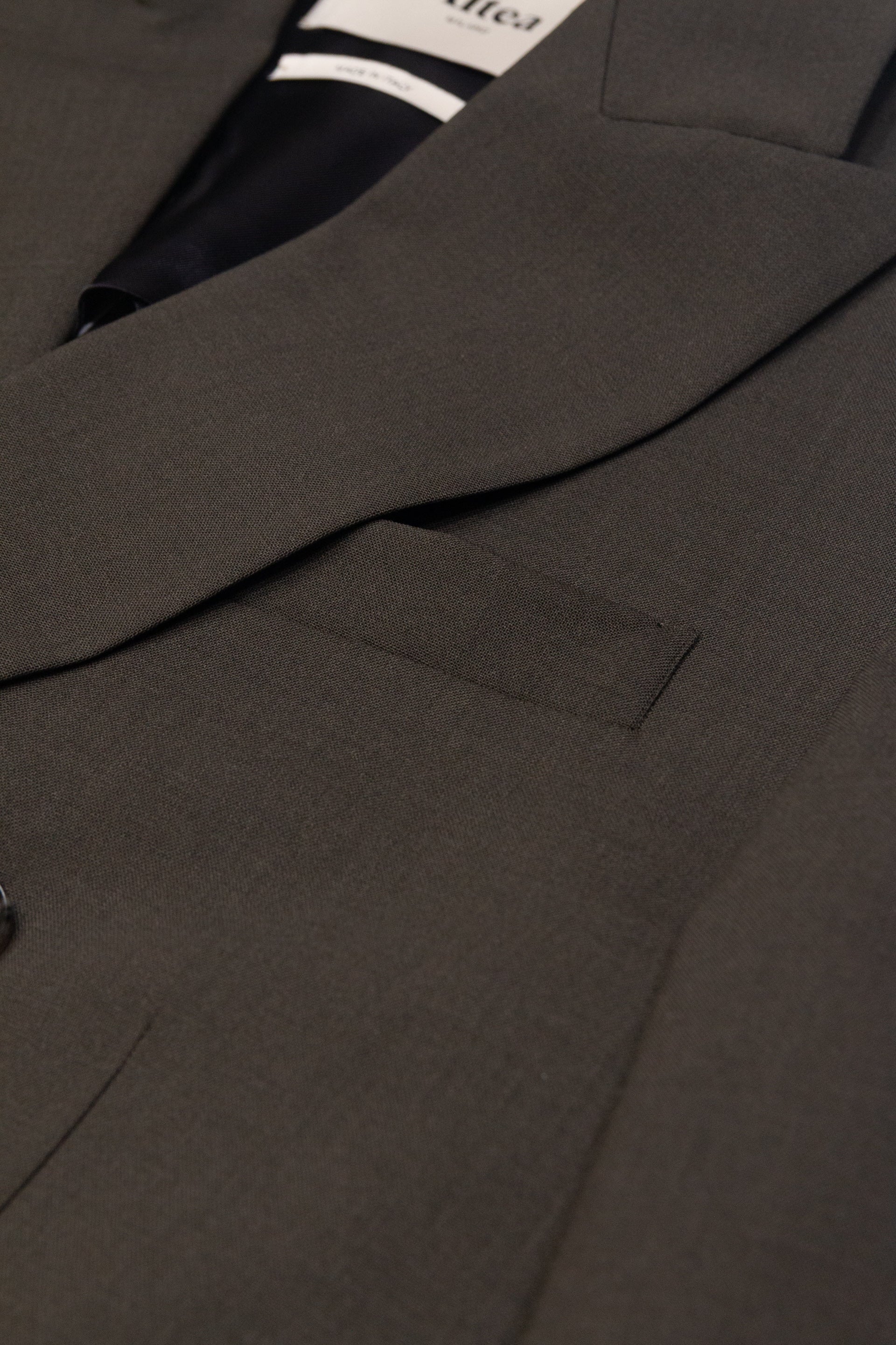 Giacca Carlo Doppiopetto Lana Tecnica - Army