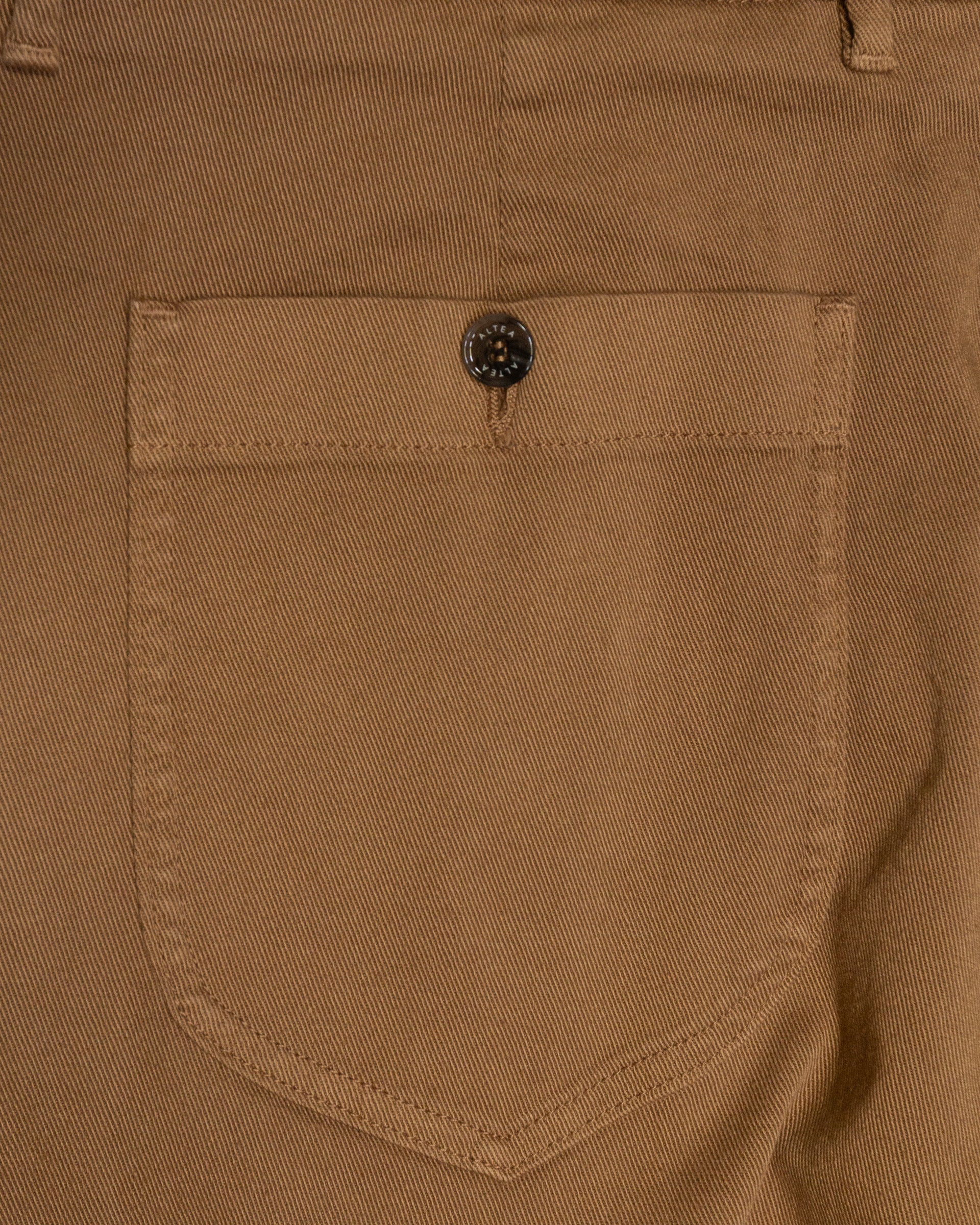Pantalone chino Oscar in bull di cotone stretch, marrone - Cammello