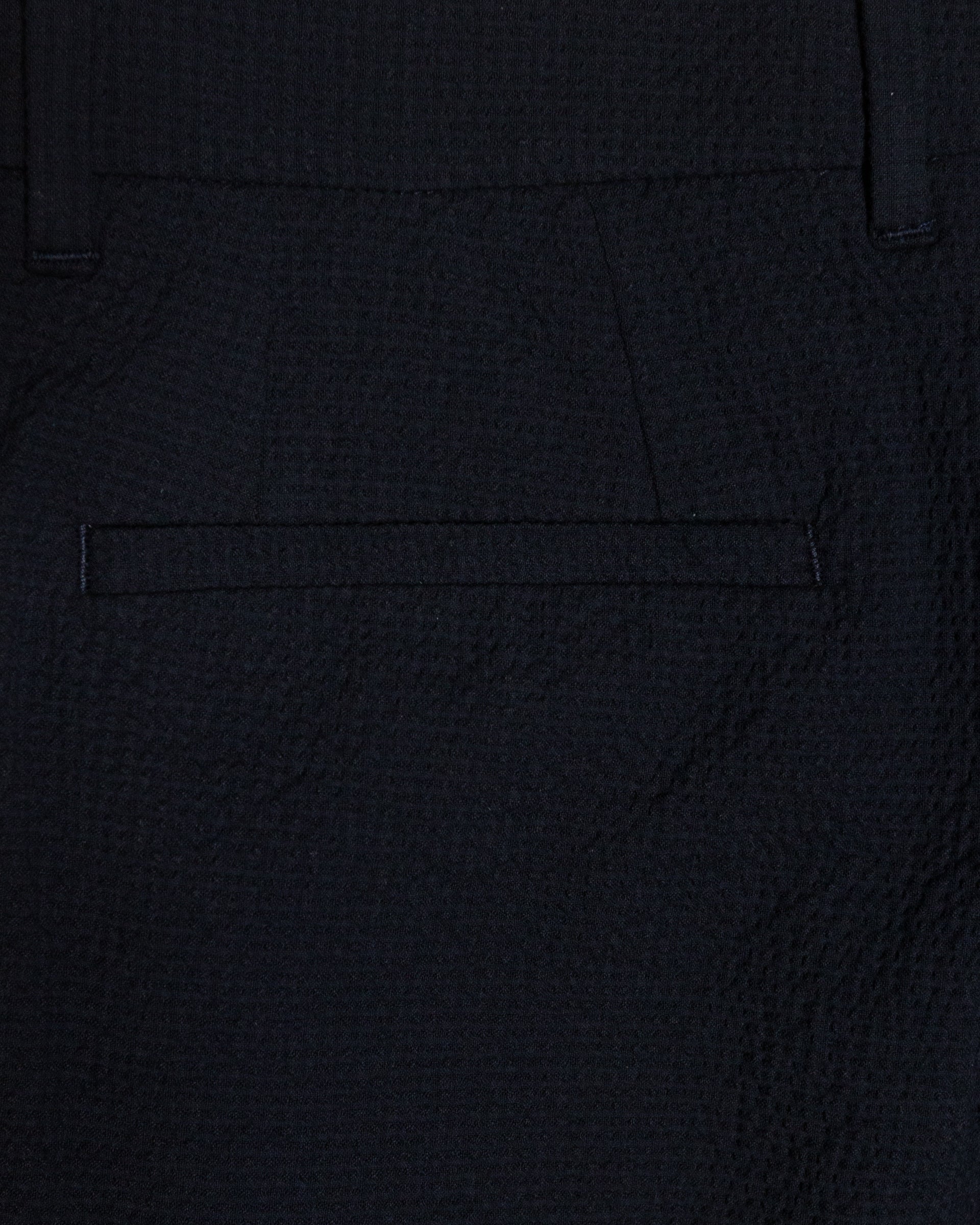 Pantalone chino Randall con pince in seersucker di cotone, blu - Navy