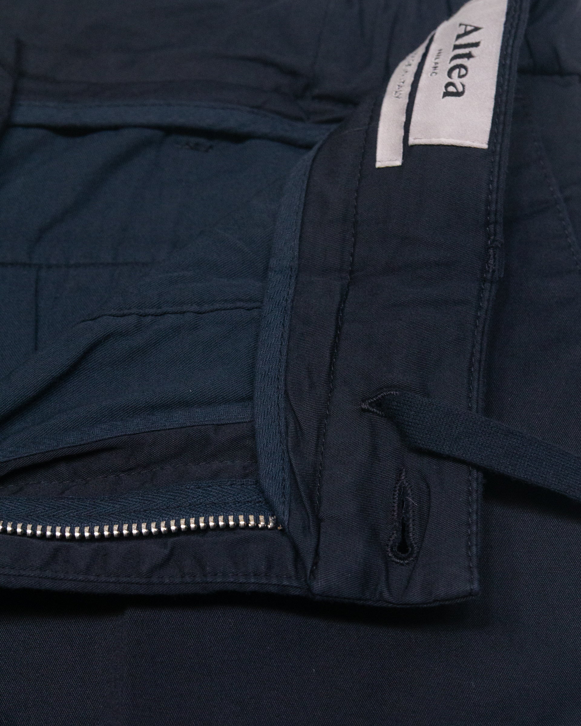 Pantalone chino Dumbo in cotone stretch con coulisse, blu - Navy