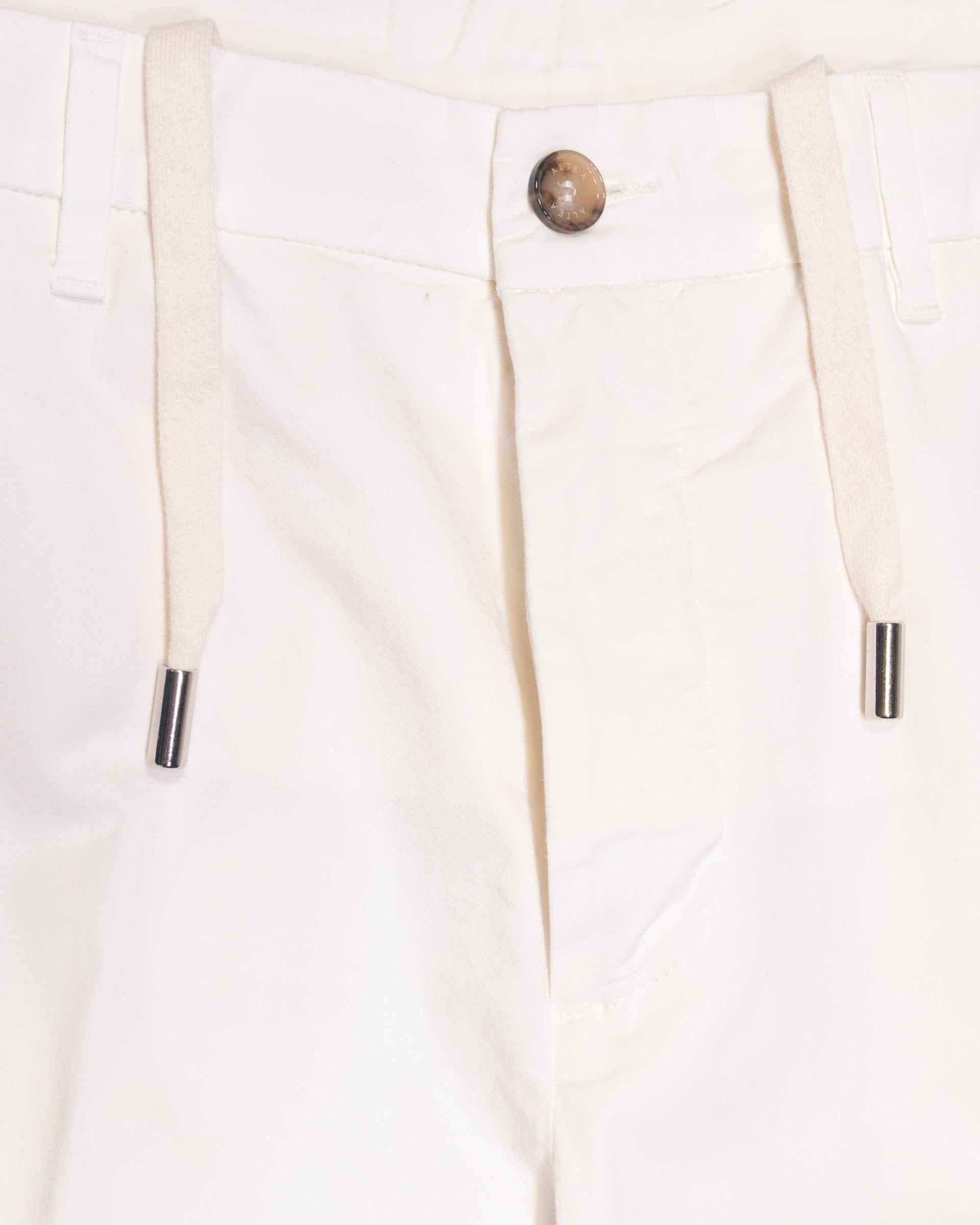 Pantalone chino Dumbo in cotone stretch con coulisse - Panna Scuro