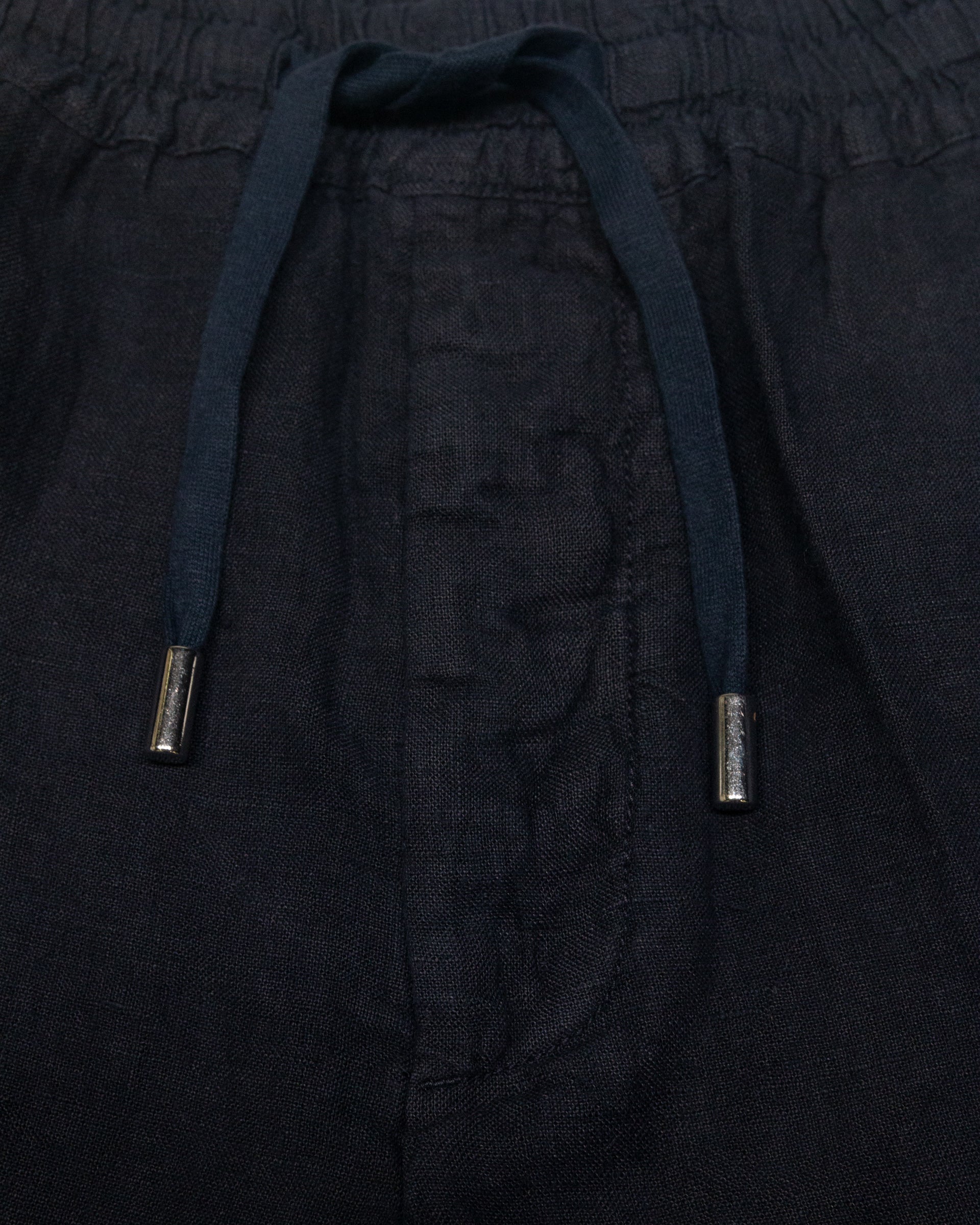 Bermuda Samuel in lino con coulisse, blu - Navy