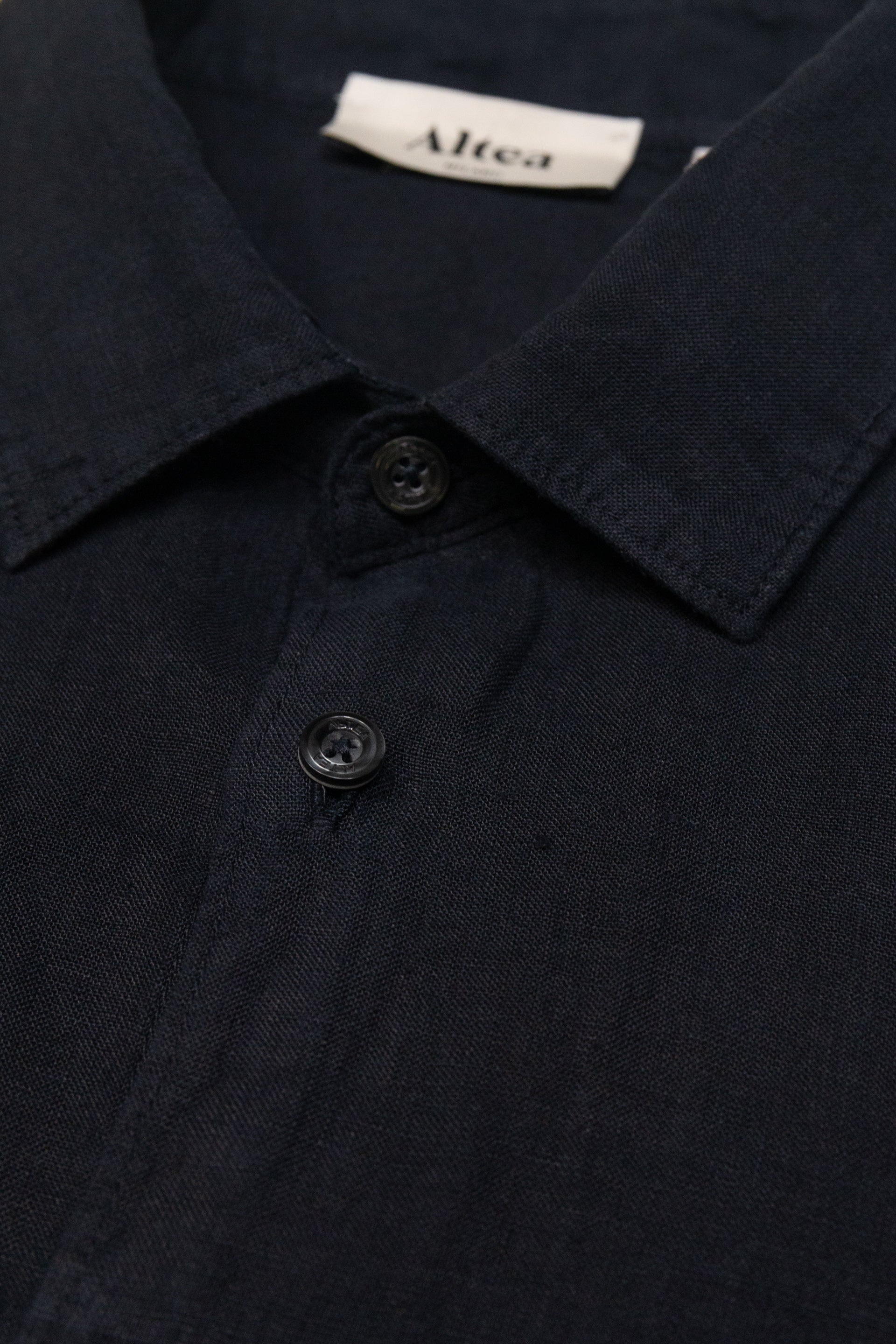 Camicia Bond Lino M/ L Tinto Capo - Navy