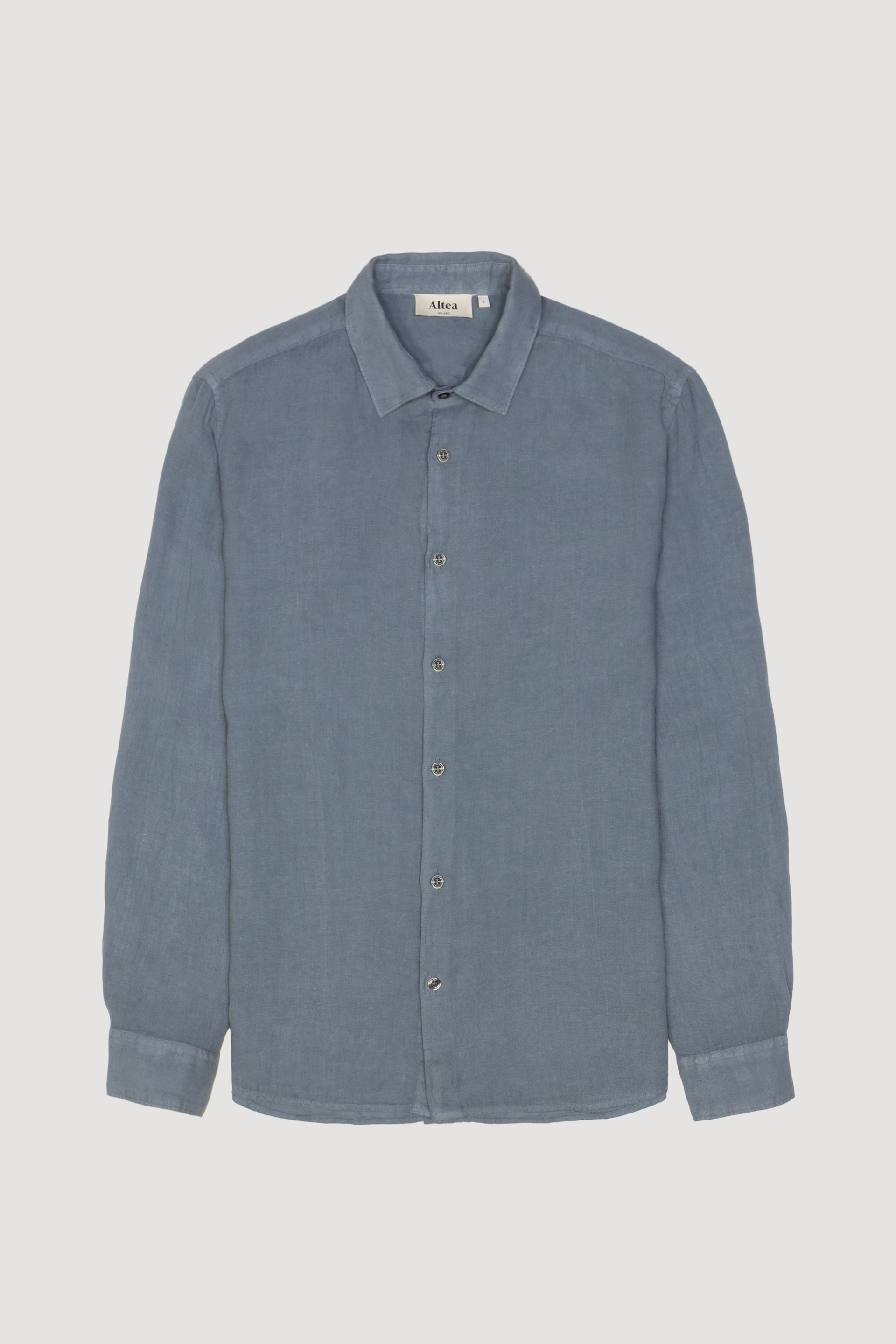 Camicia Bond Lino M/ L Tinto Capo - Carta Da Zucchero