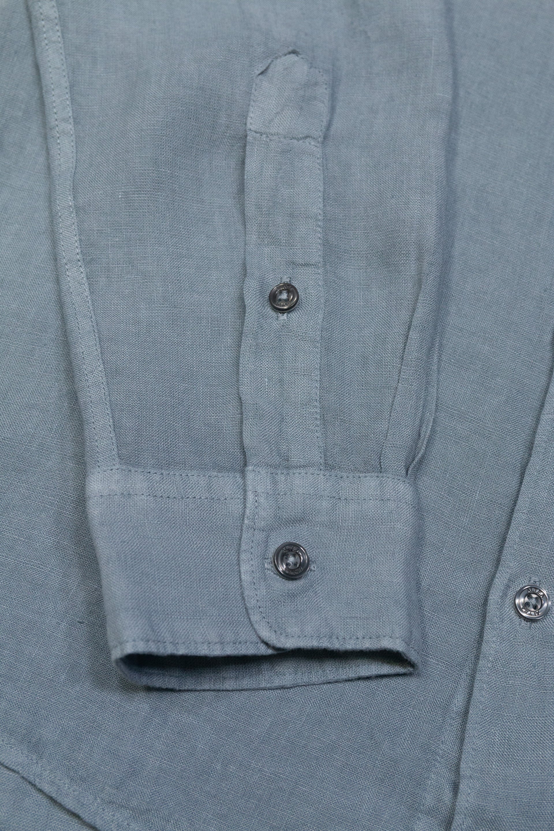 Camicia Bond Lino M/ L Tinto Capo - Carta Da Zucchero