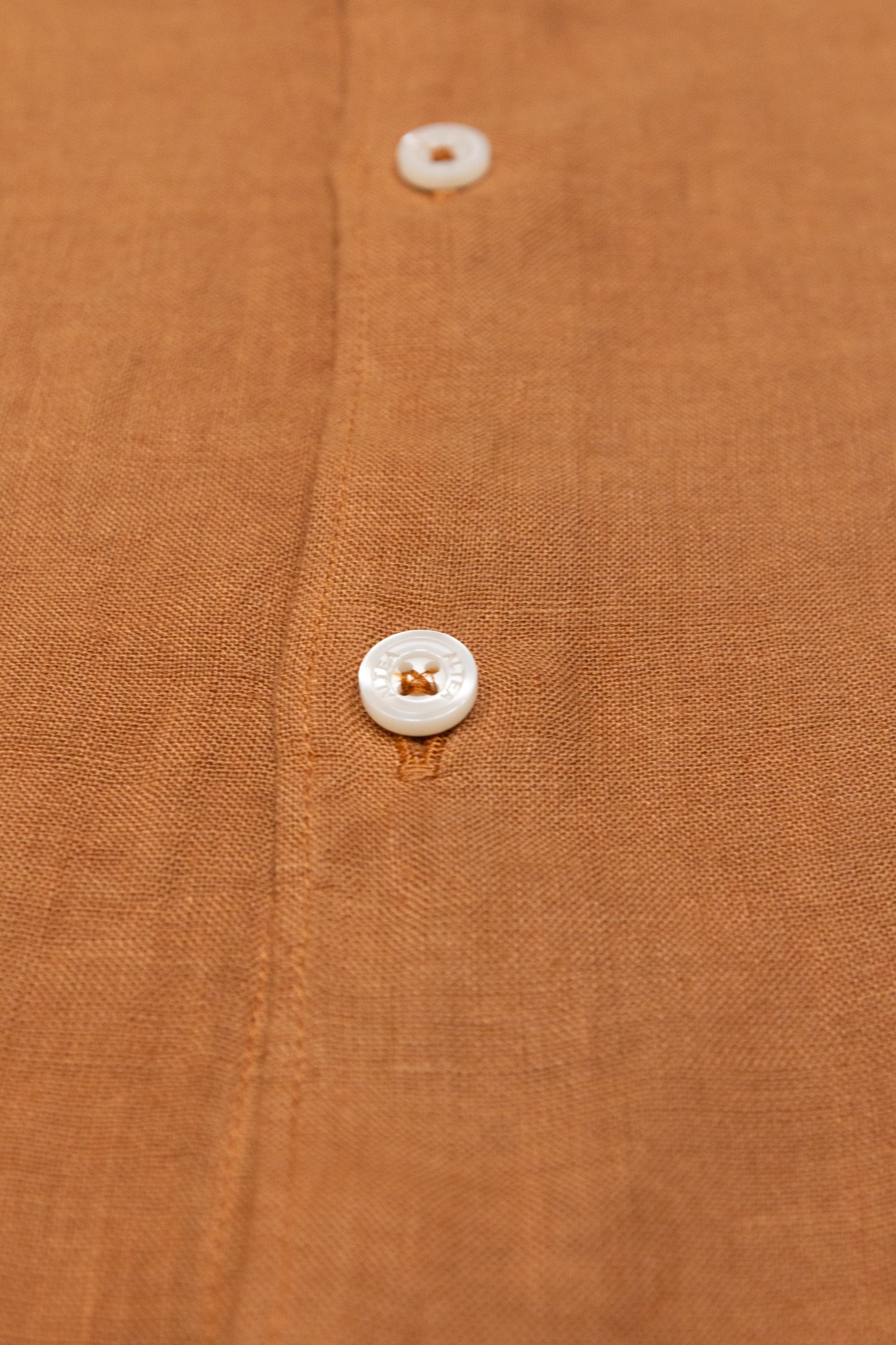 Camicia Bond Lino M/ L Tinto Capo - Mustard