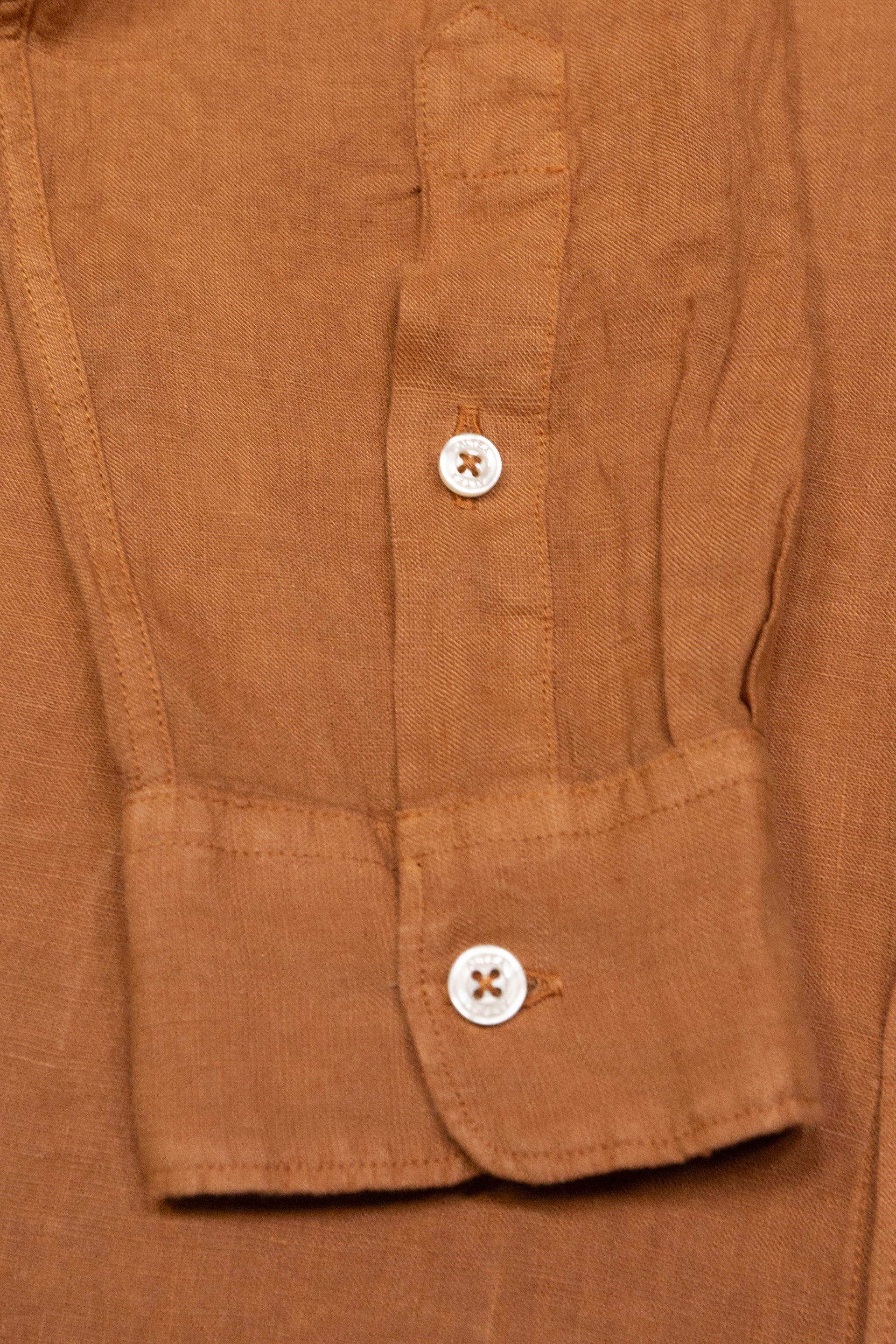 Camicia Bond Lino M/ L Tinto Capo - Mustard