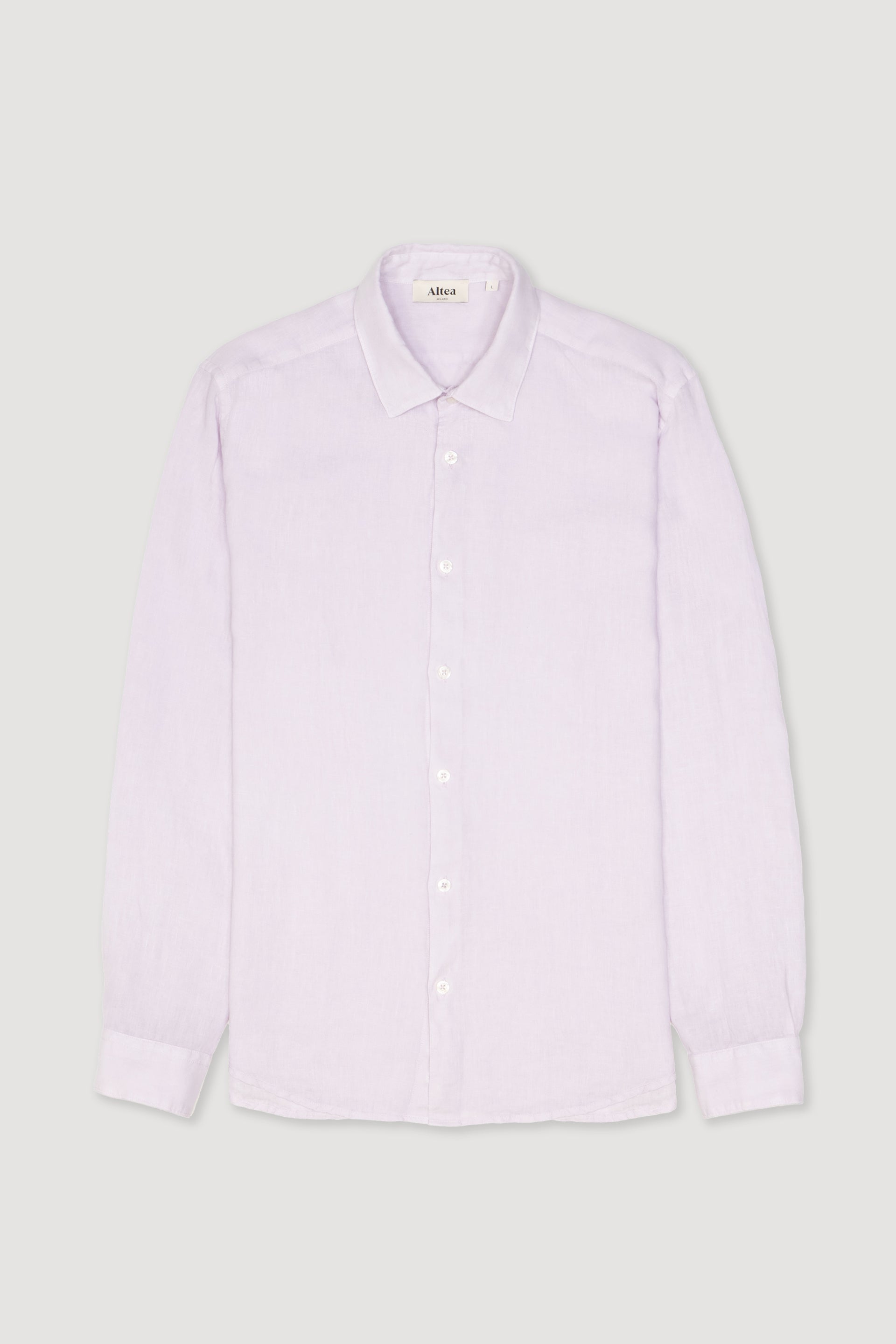 Camicia Bond Lino M/ L Tinto Capo - Glicine