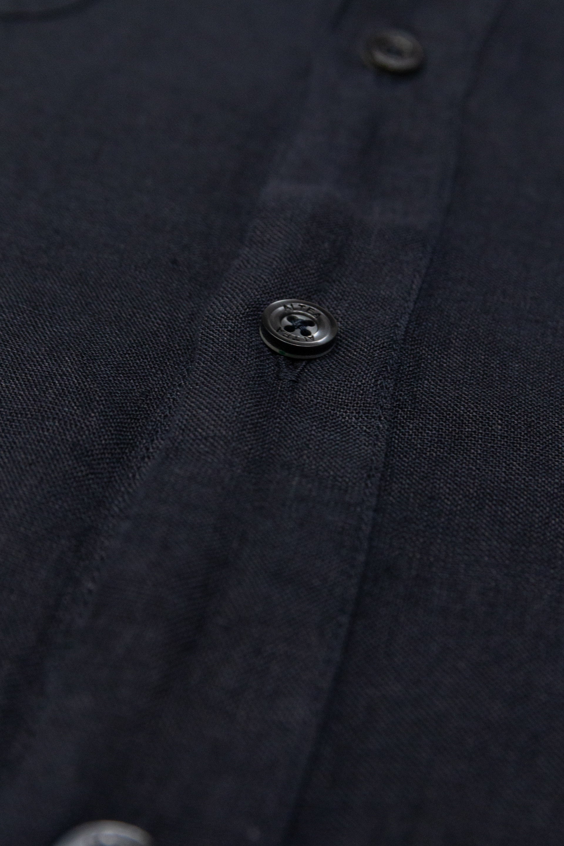 Camicia Dallas Lino M/ L Tinto Capo - Navy