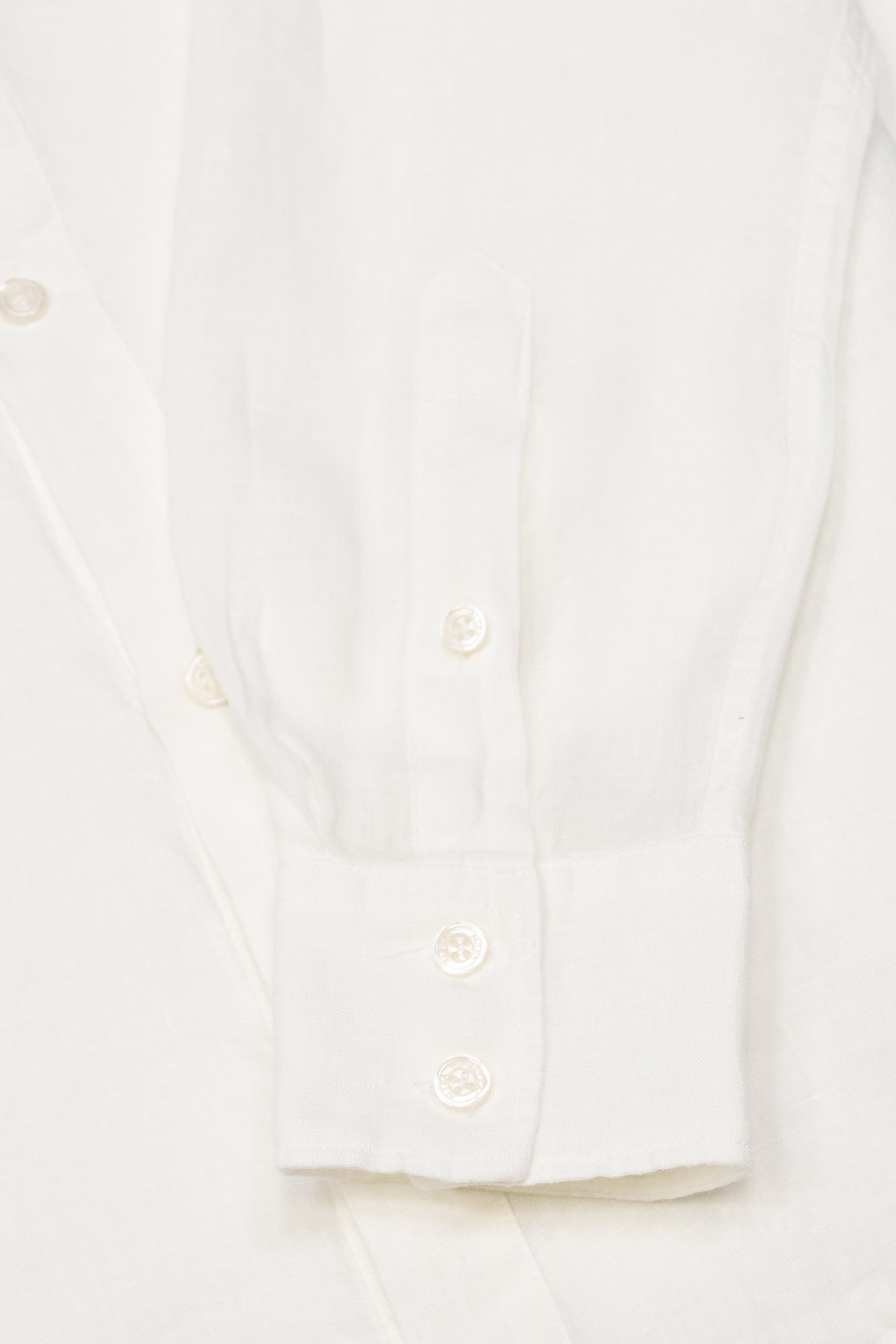 Camicia Dallas Lino M/ L Tinto Capo - Bianco