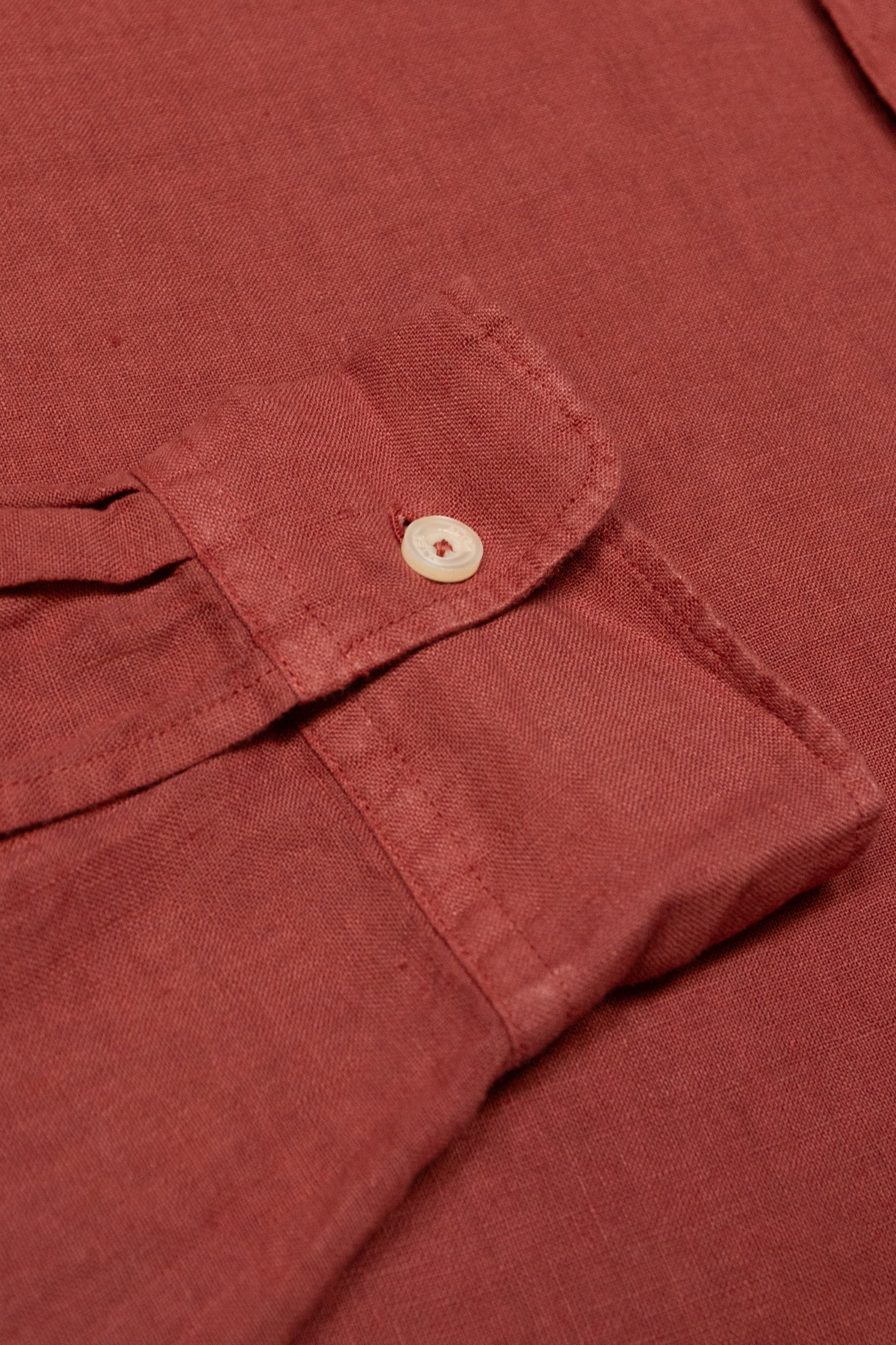 Camicia Eliot Lino M/ L Tinto Capo - Cotto