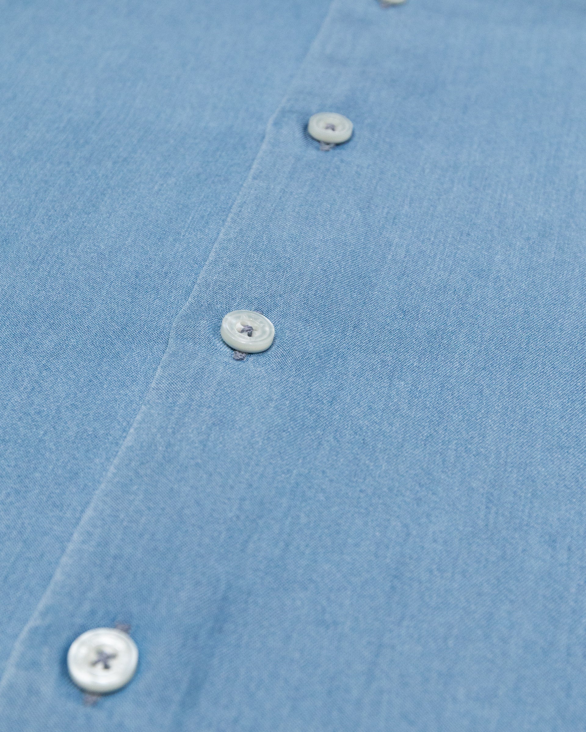 Camicia Antoine in Lyocell indaco, collo spread, vestibilità regular - Azzurro