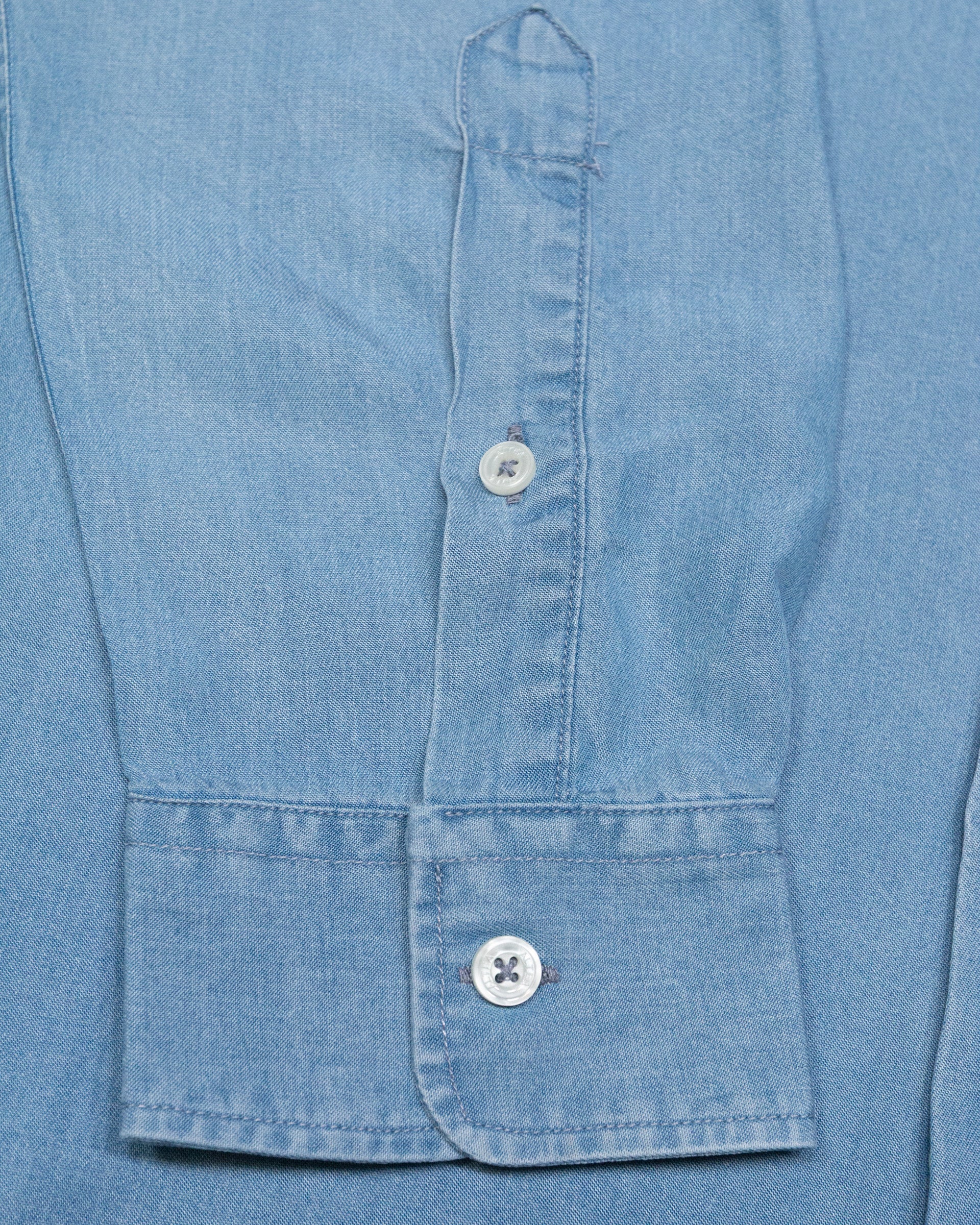 Camicia Antoine in Lyocell indaco, collo spread, vestibilità regular - Azzurro