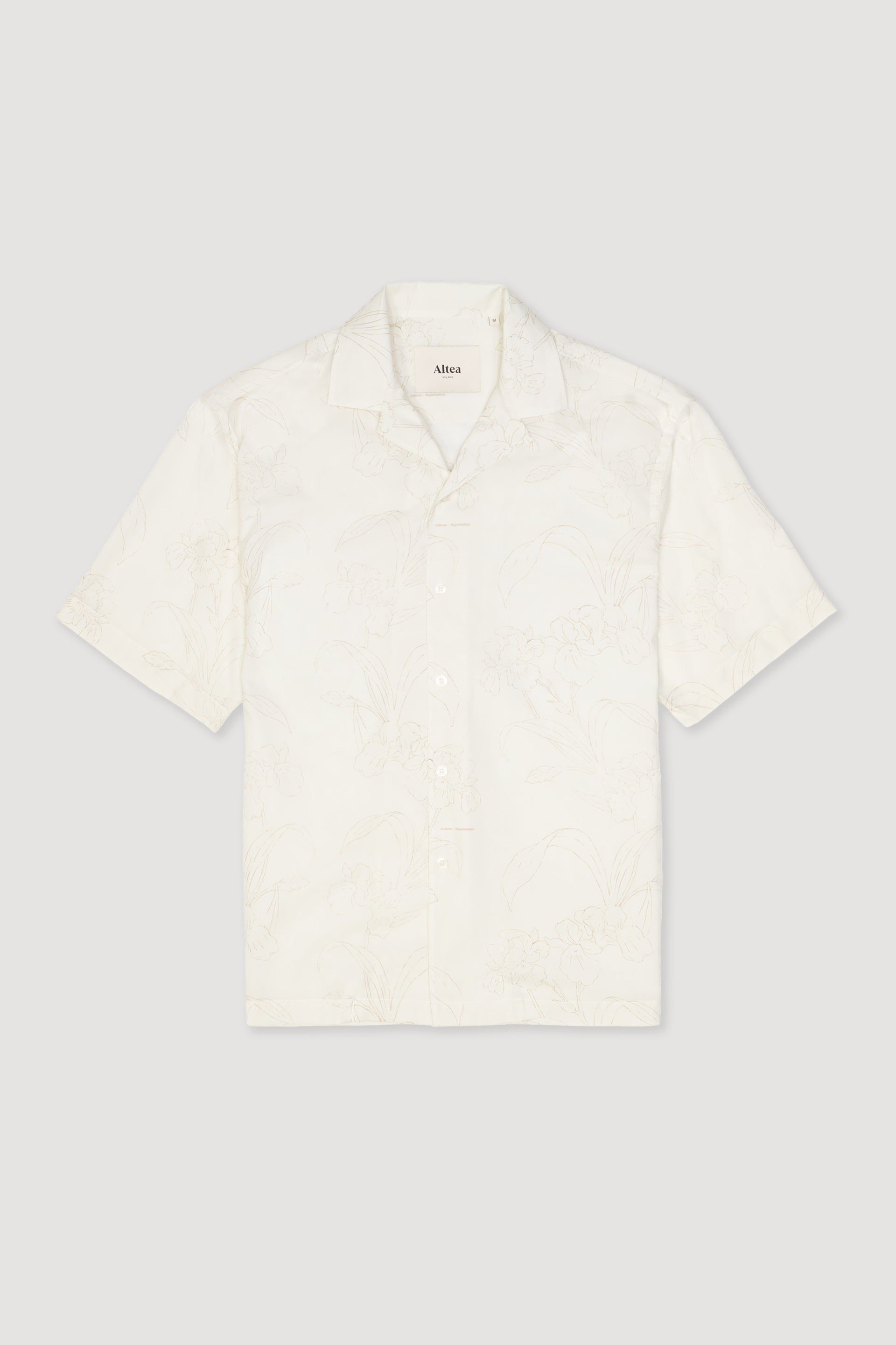 Camicia Bart Stampata M/ C - Beige