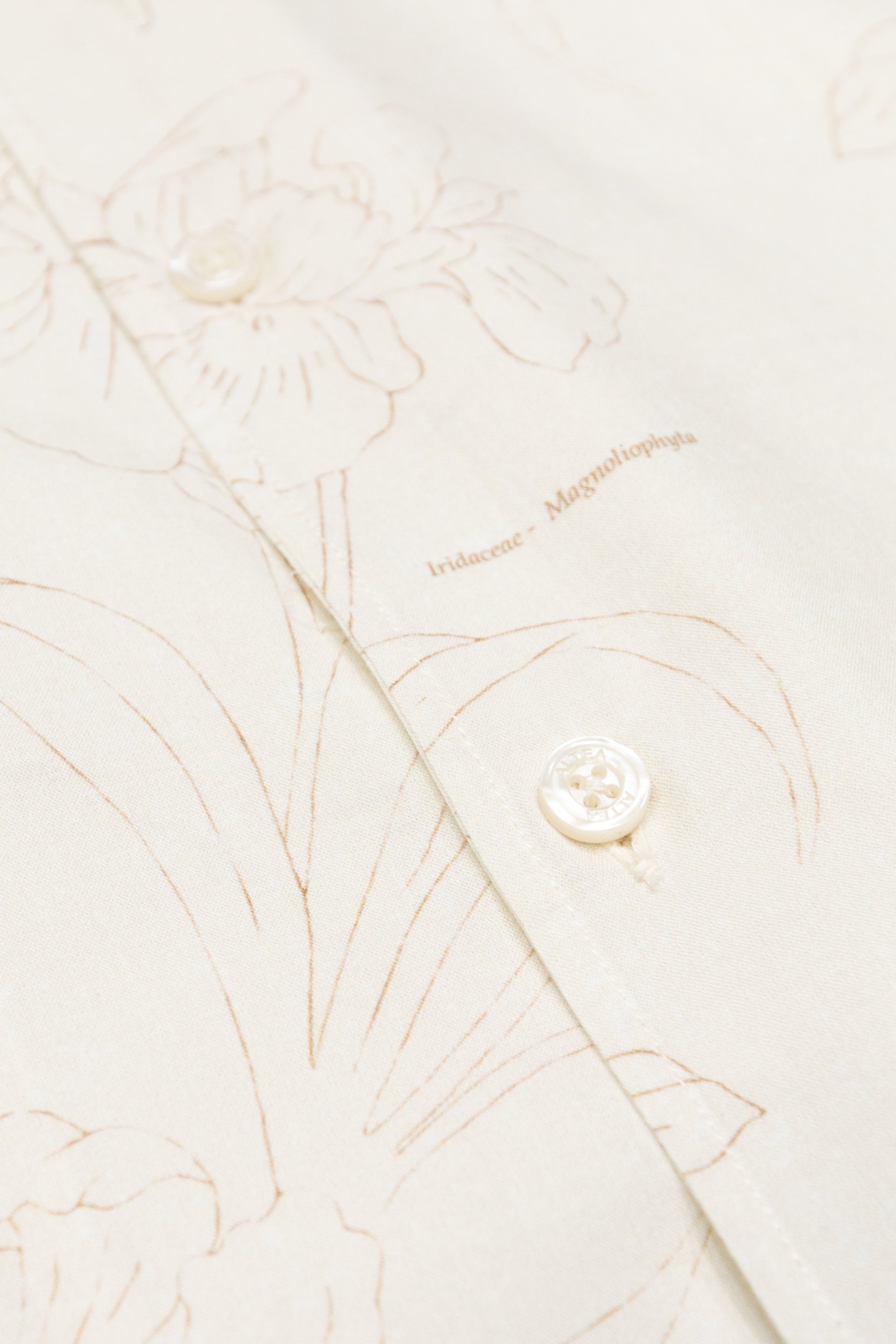 Camicia Bart Stampata M/ C - Beige