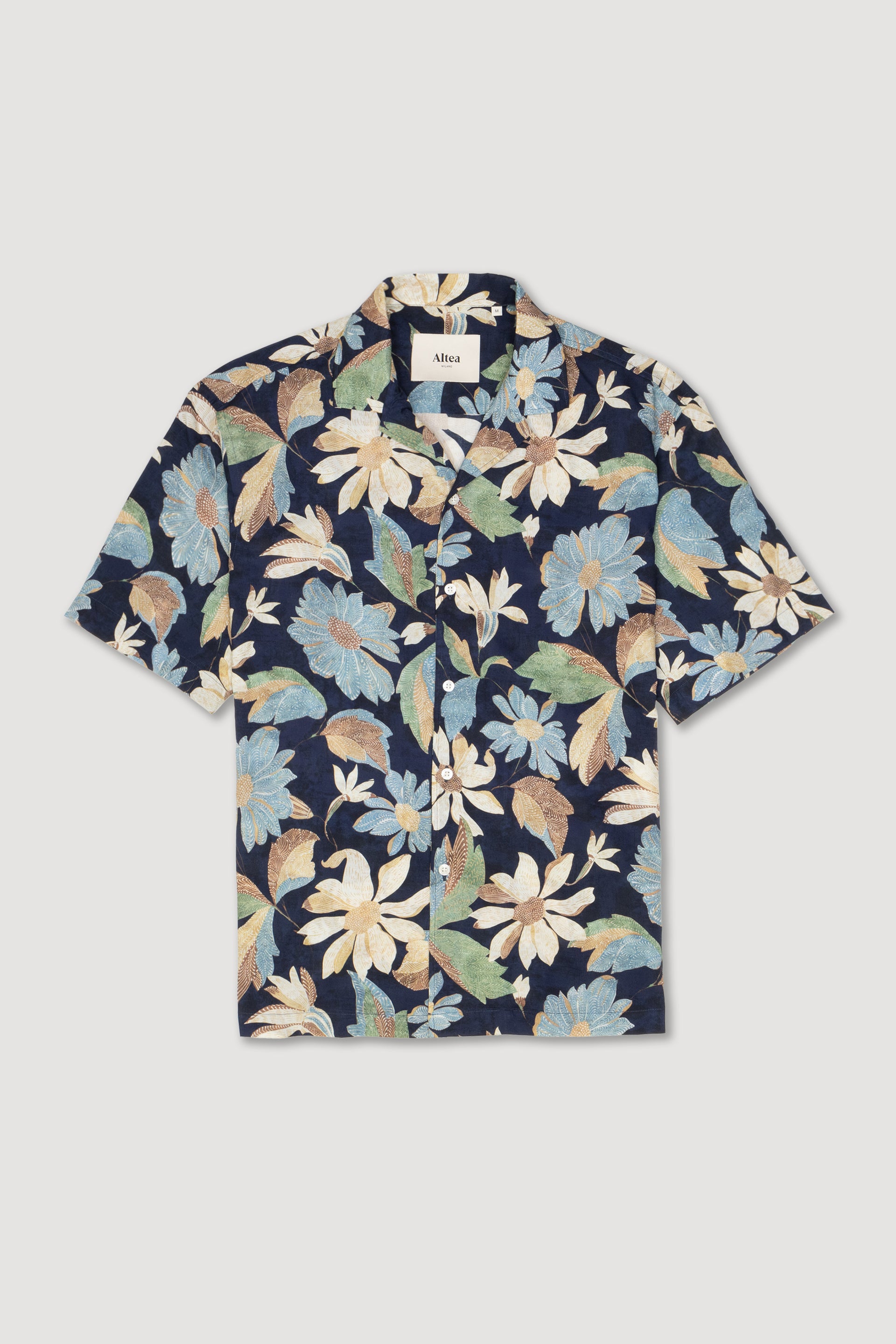 Camicia Bart Stampata M/ C - Navy