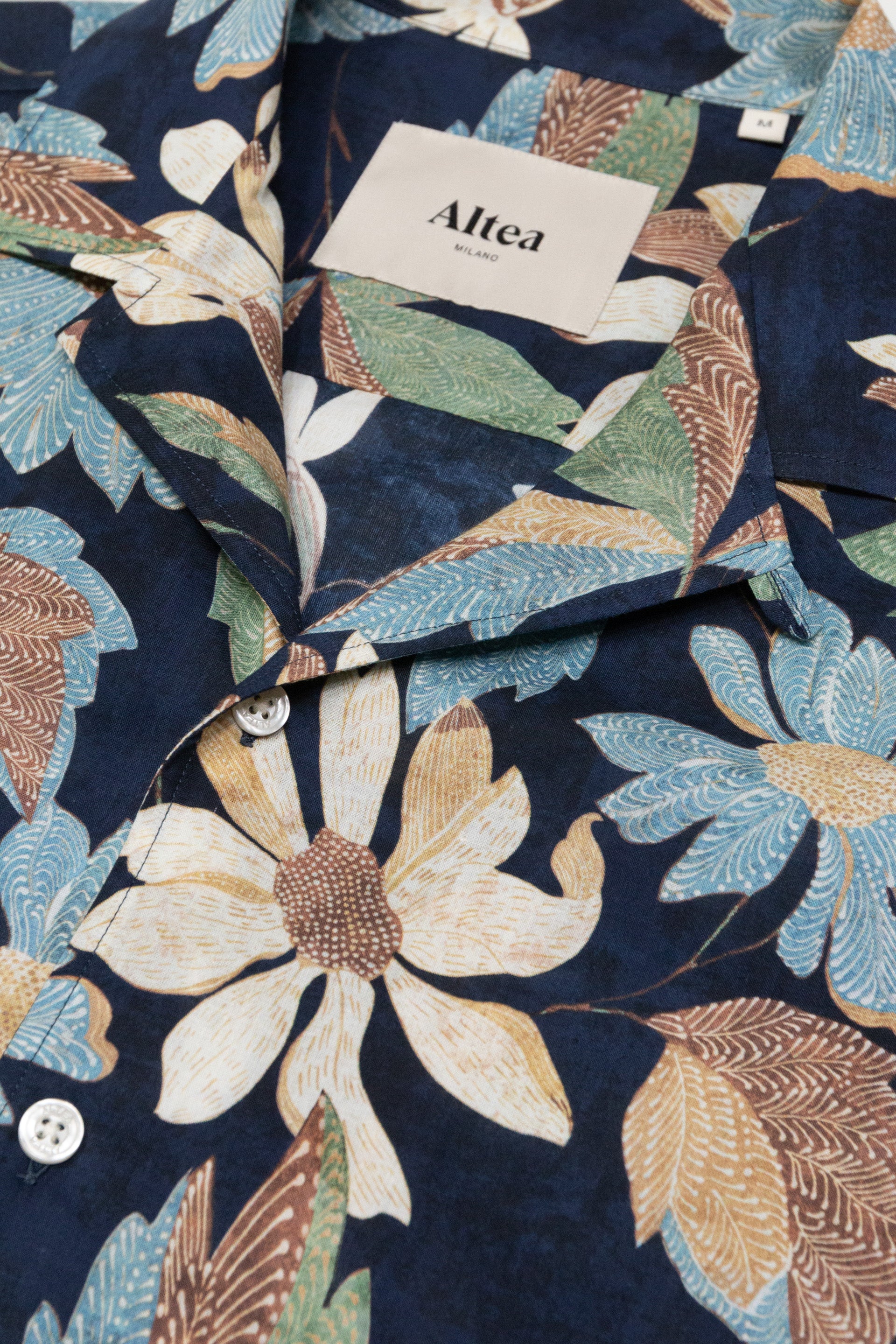 Camicia Bart Stampata M/ C - Navy