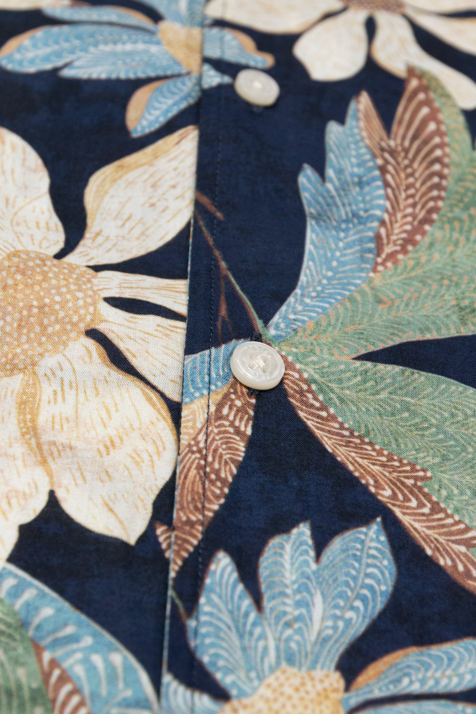 Camicia Bart Stampata M/ C - Navy