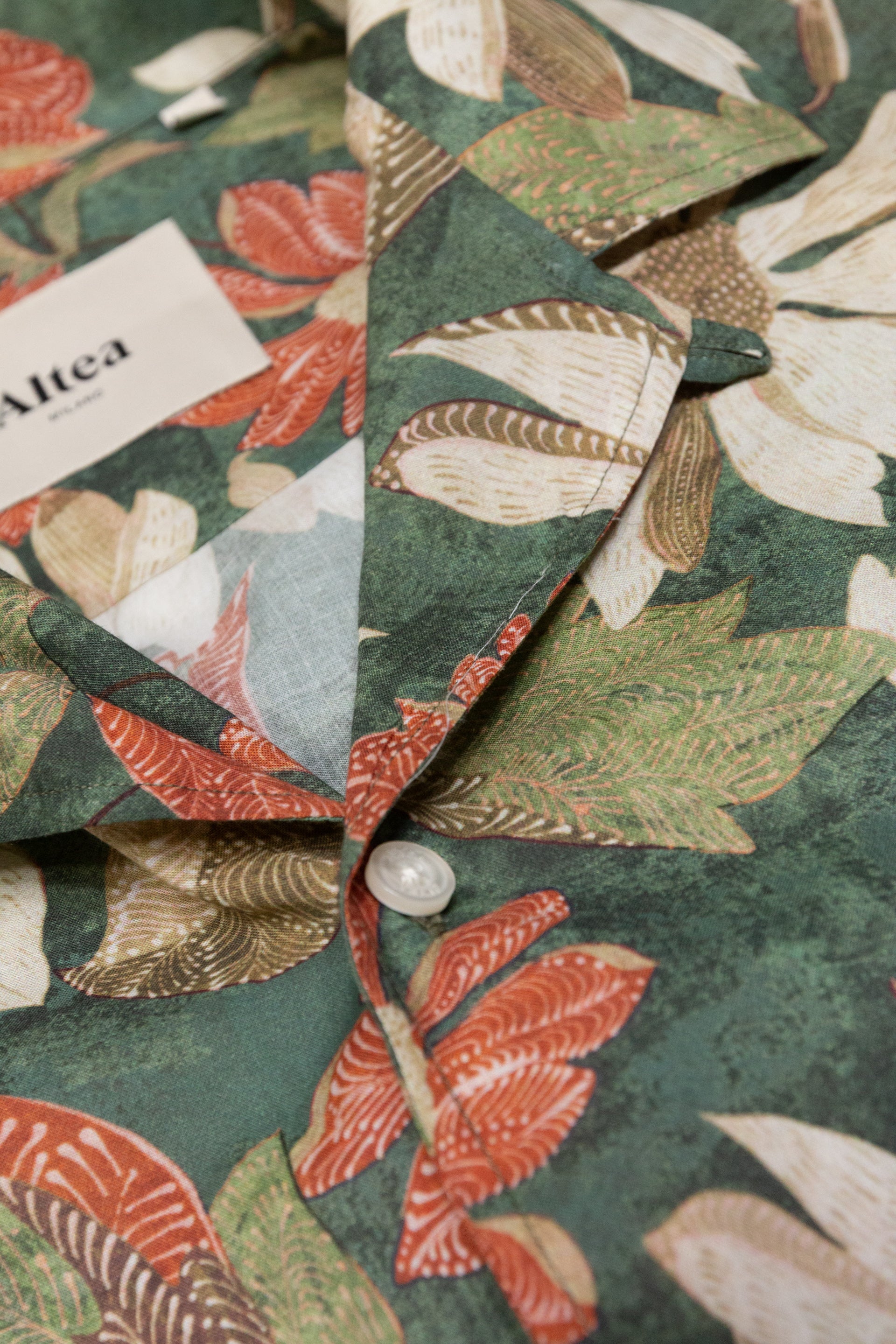 Camicia Bart Stampata M/ C - Verde