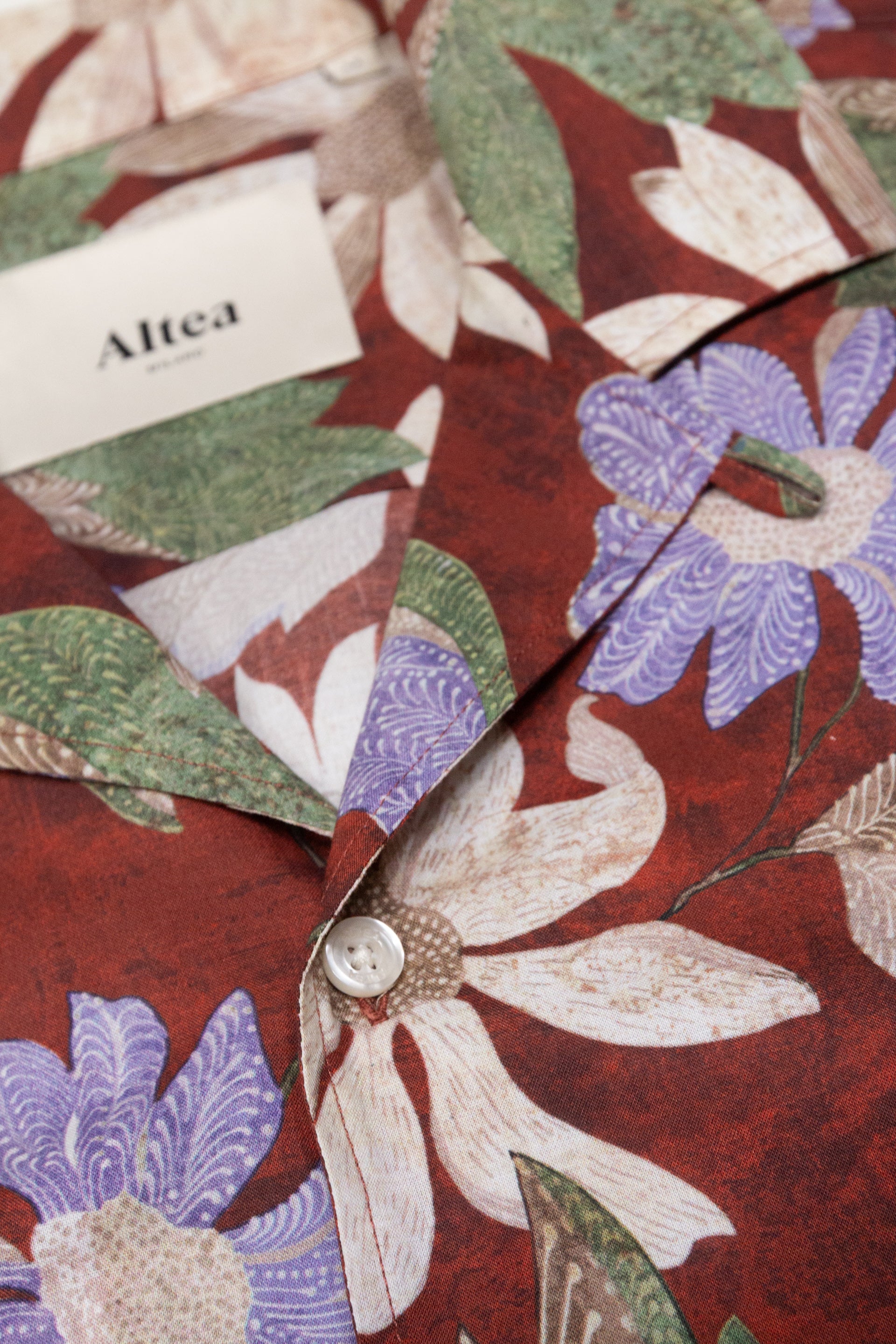 Camicia Bart Stampata M/ C - Bourdeaux