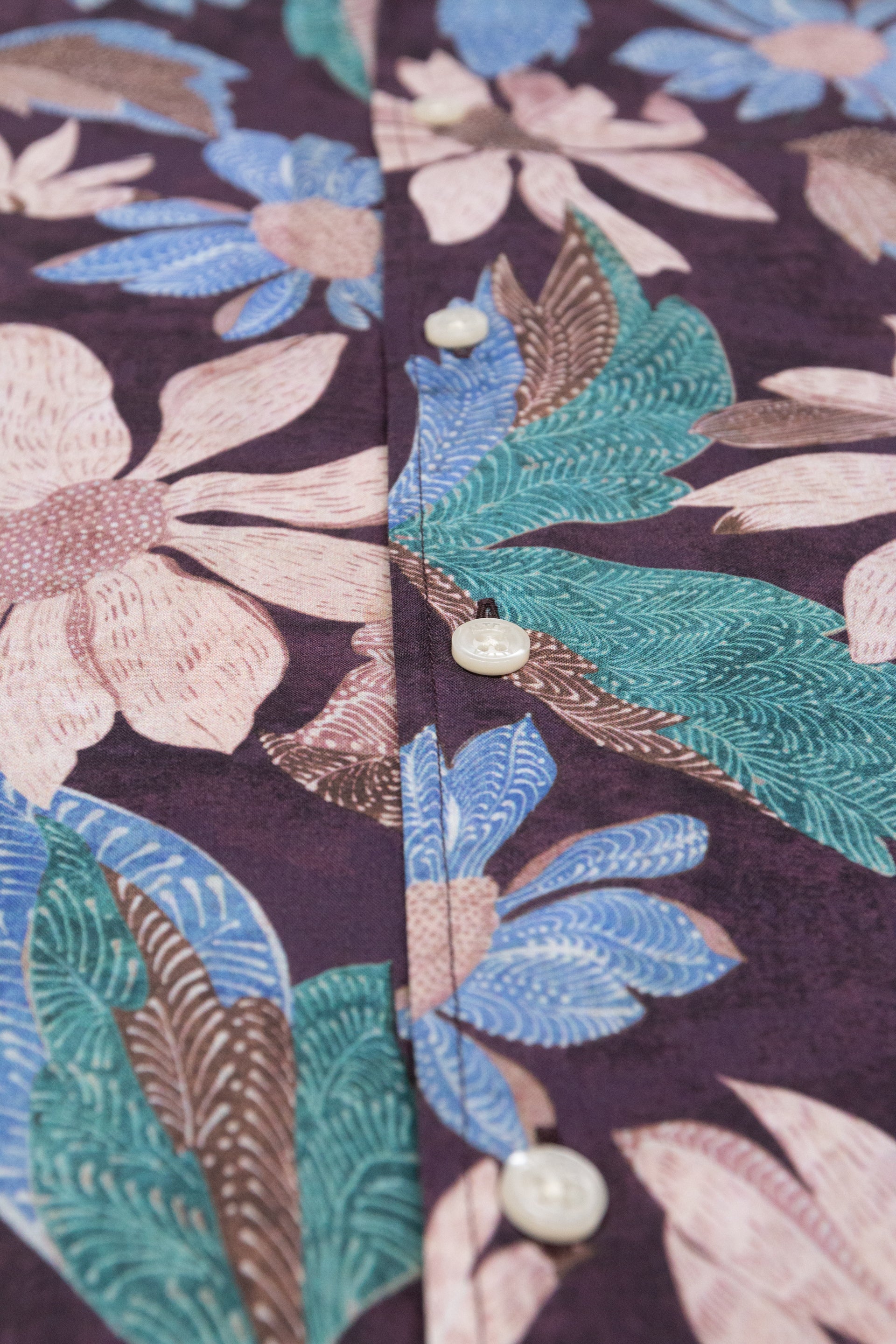 Camicia Bart Stampata M/ C - Viola