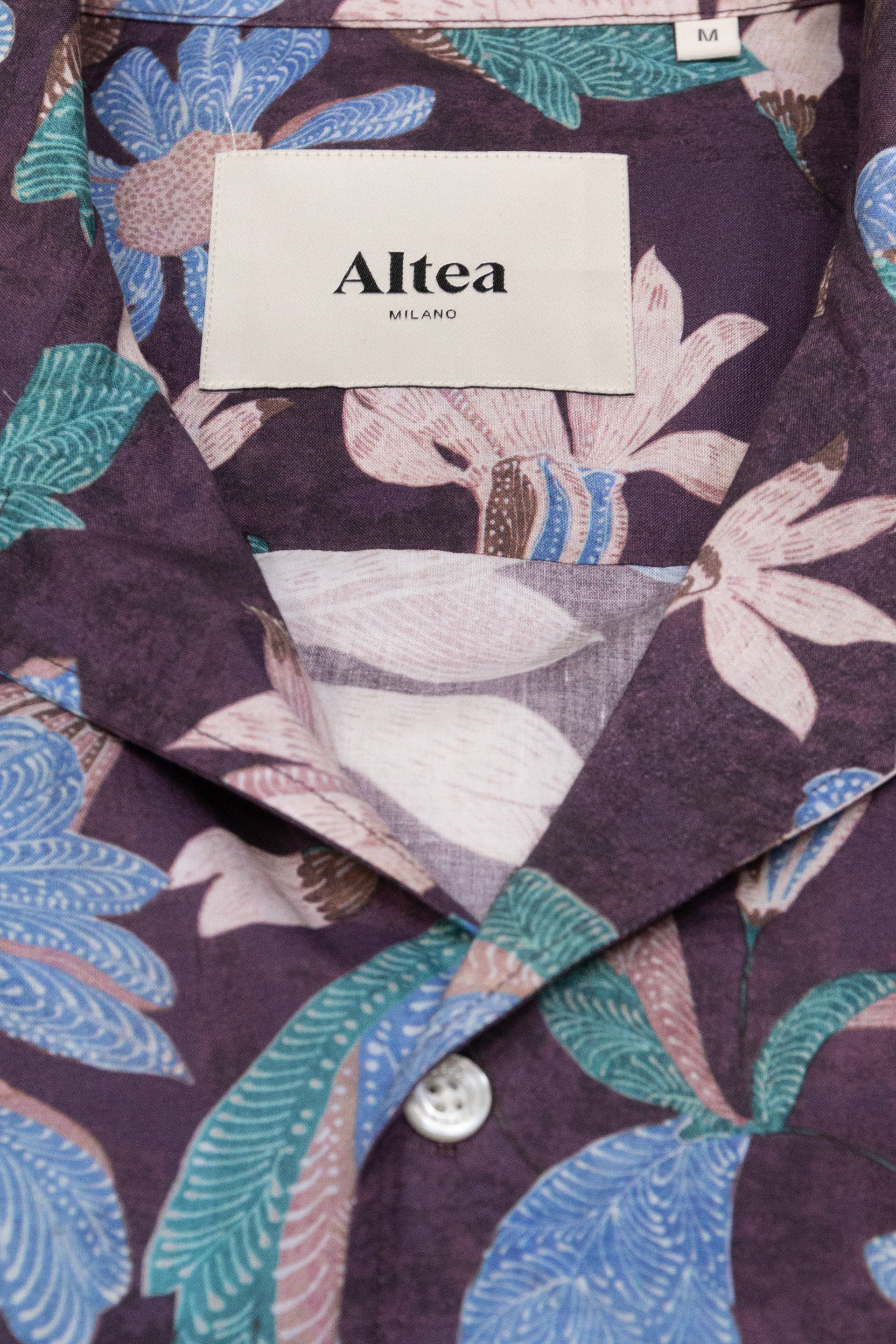 Camicia Bart Stampata M/ C - Viola