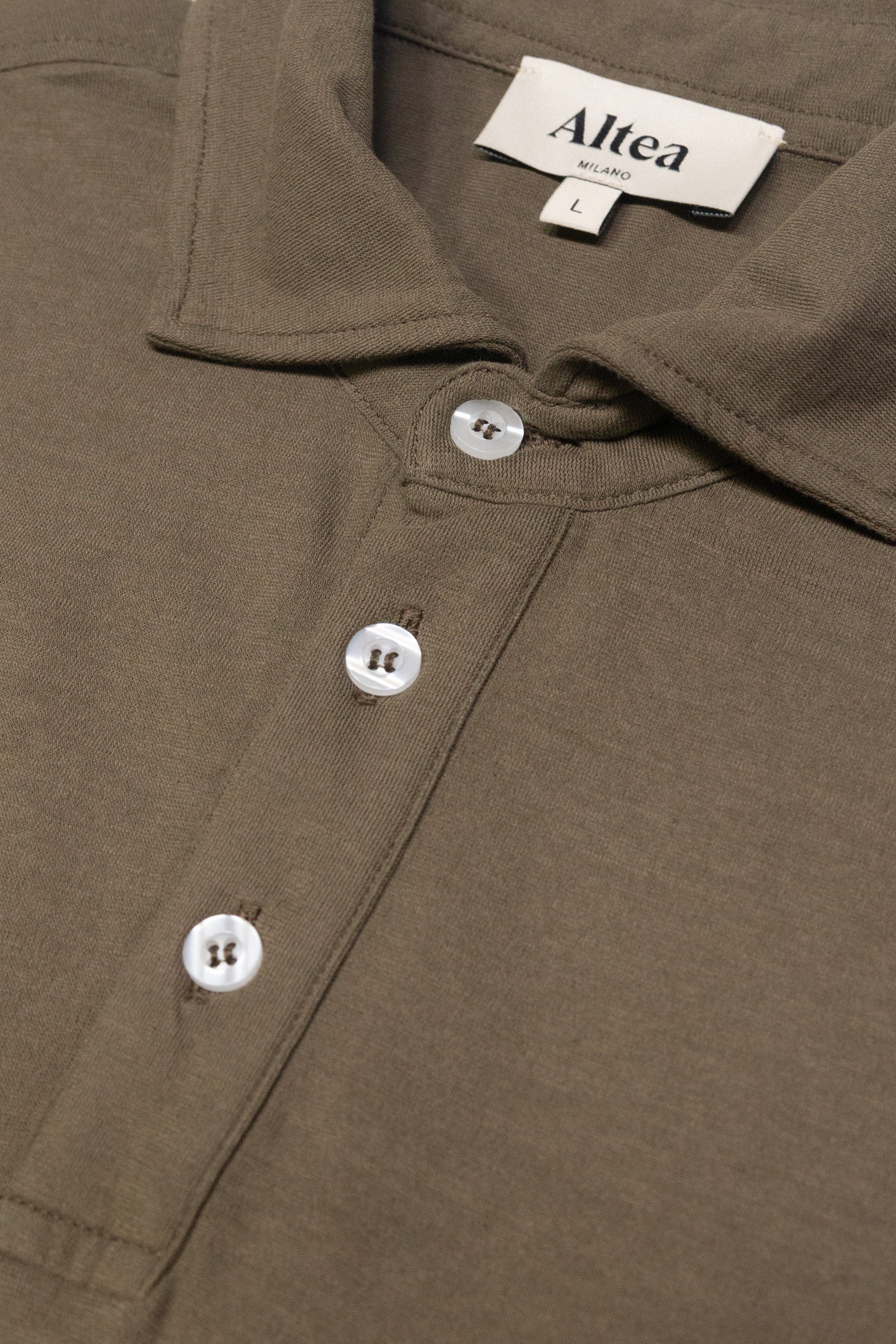 Polo Greg Jersey Glacial M/c Tinto Capo - Army