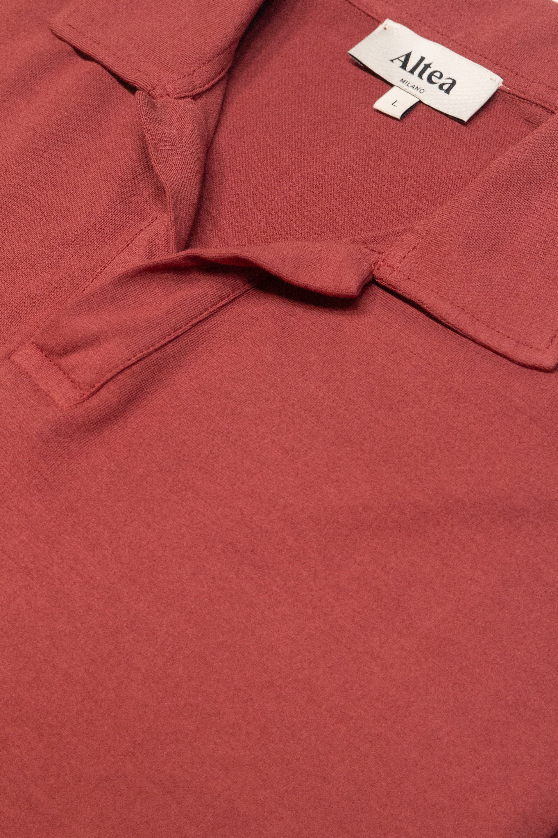 Polo Dennis Jersey Glacial Tinto Capo - Rust