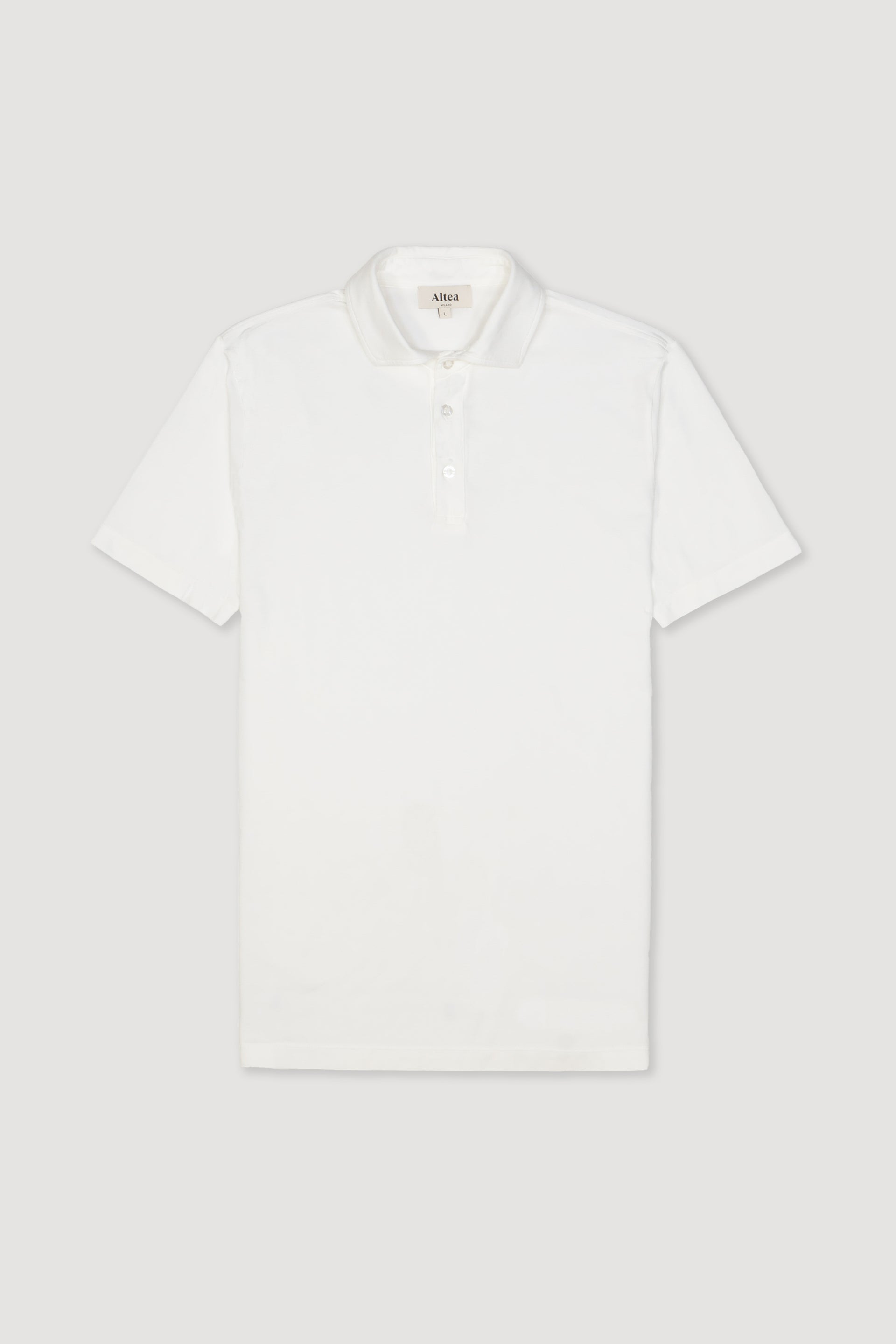 Polo Greg Jersey Light M/ C Tinto Capo - Bianco