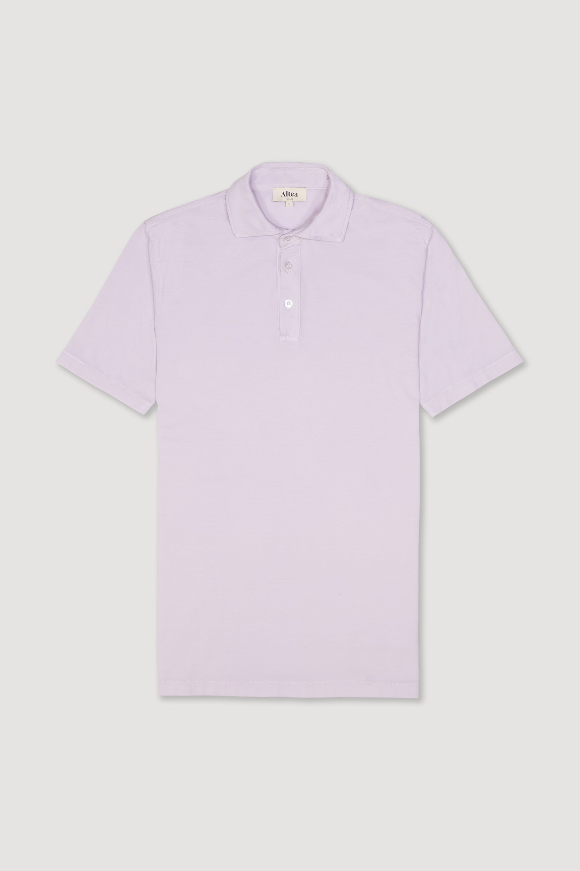 Polo Greg Jersey Light M/ C Tinto Capo - Glicine