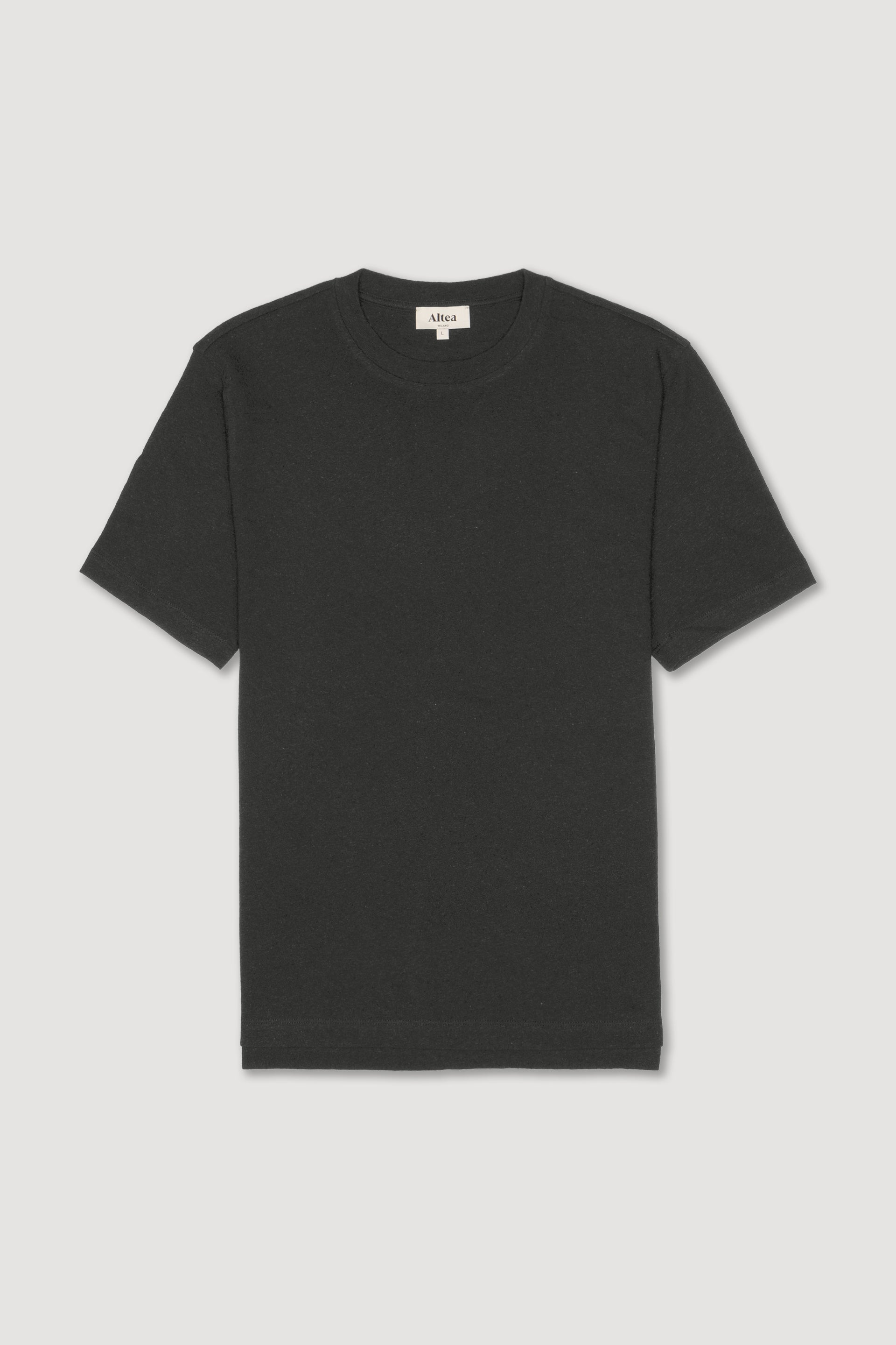 T-shirt Lewis Jersey Cotone Lino - Antracite