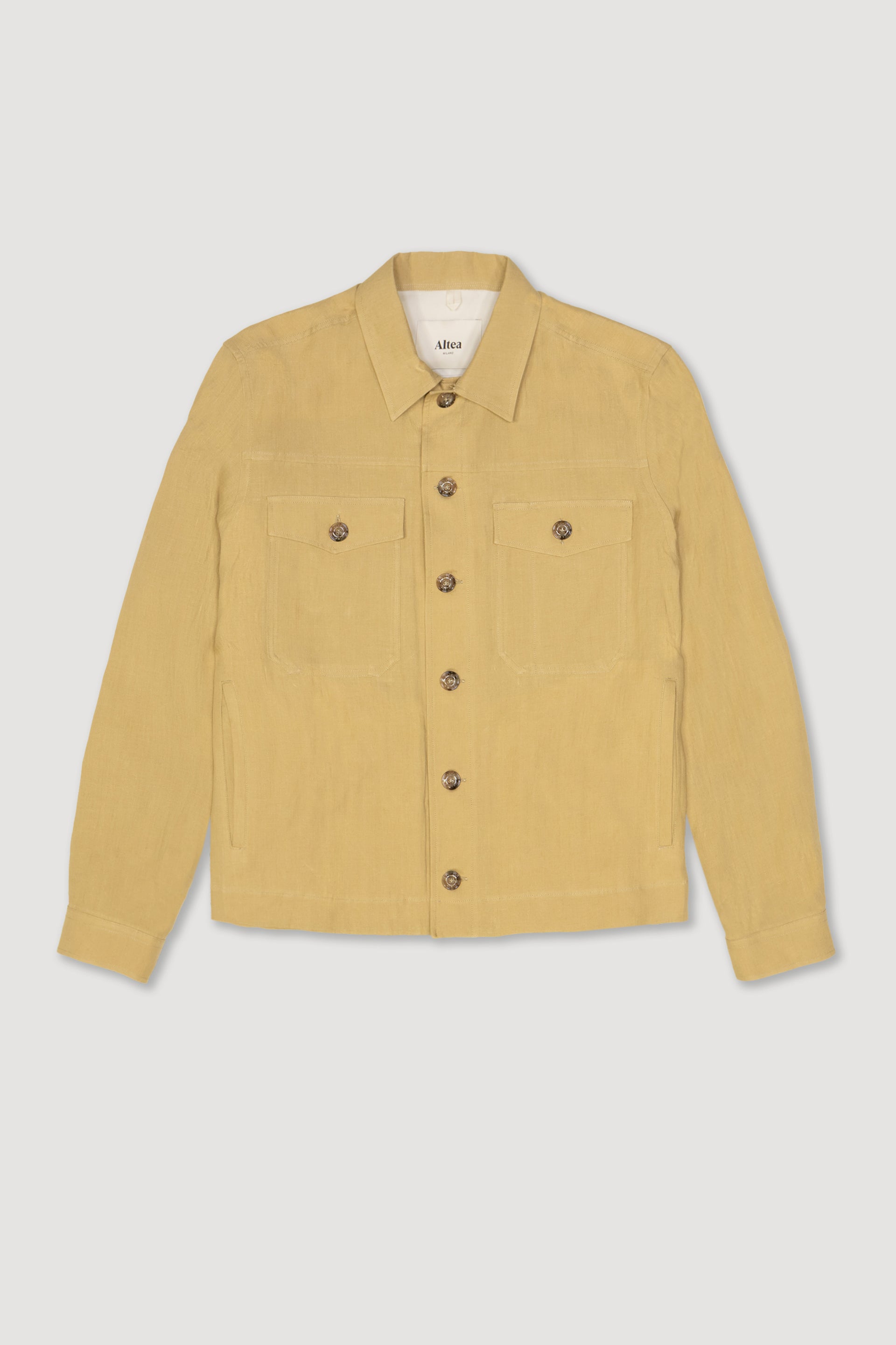 Overshirt Mitchell Lino Tinto Pezza - Beige
