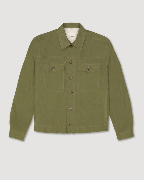 Overshirt Mitchell Lino - Verde Salvia - Altea