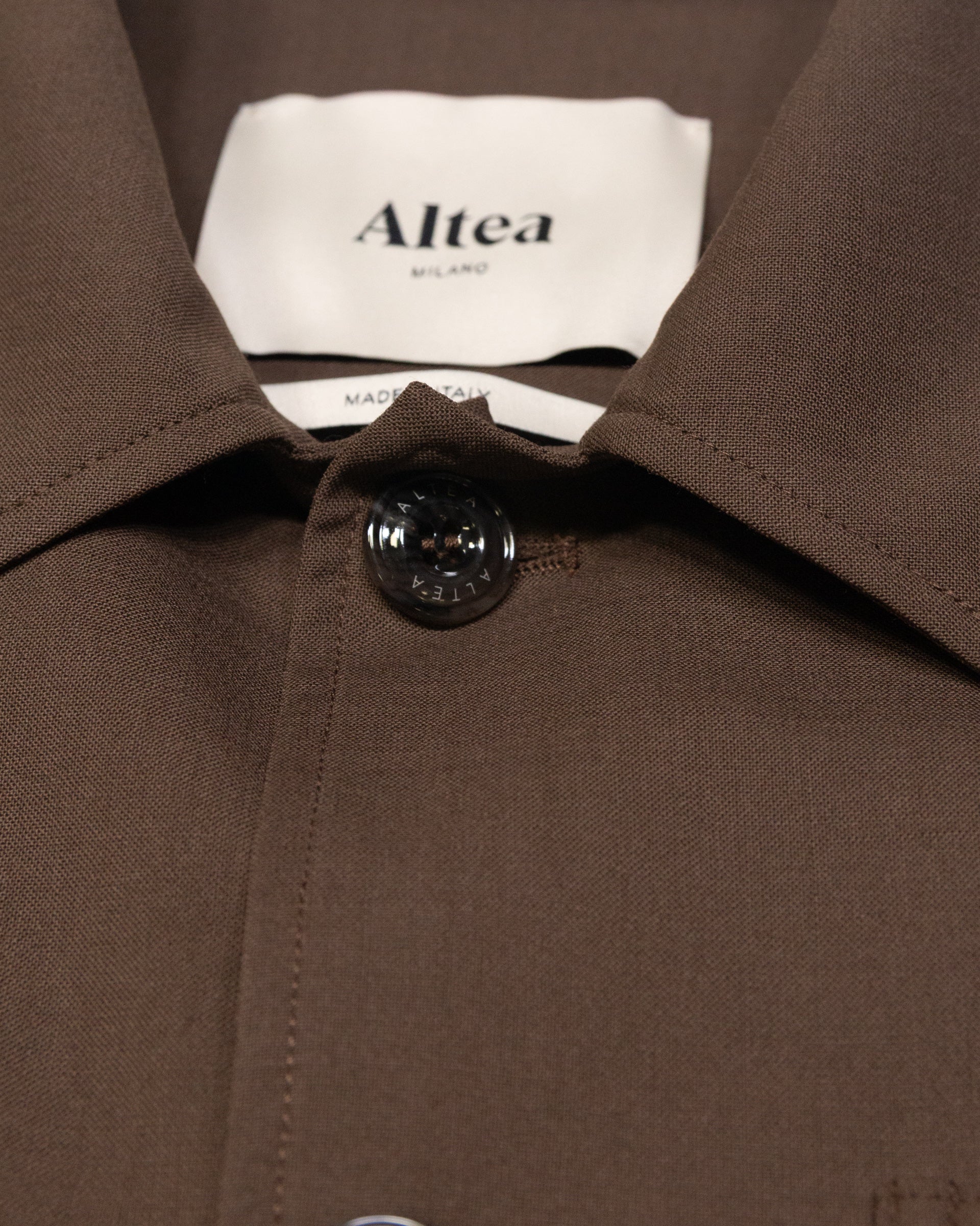 Chore jacket Constantin in lana tecnica, sfoderata - Marrone