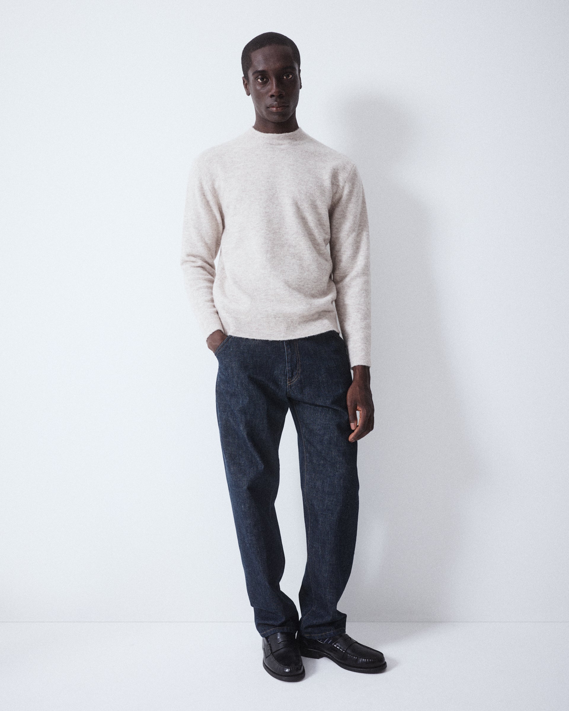 Maglia Girocollo Rasato M/ L - Beige