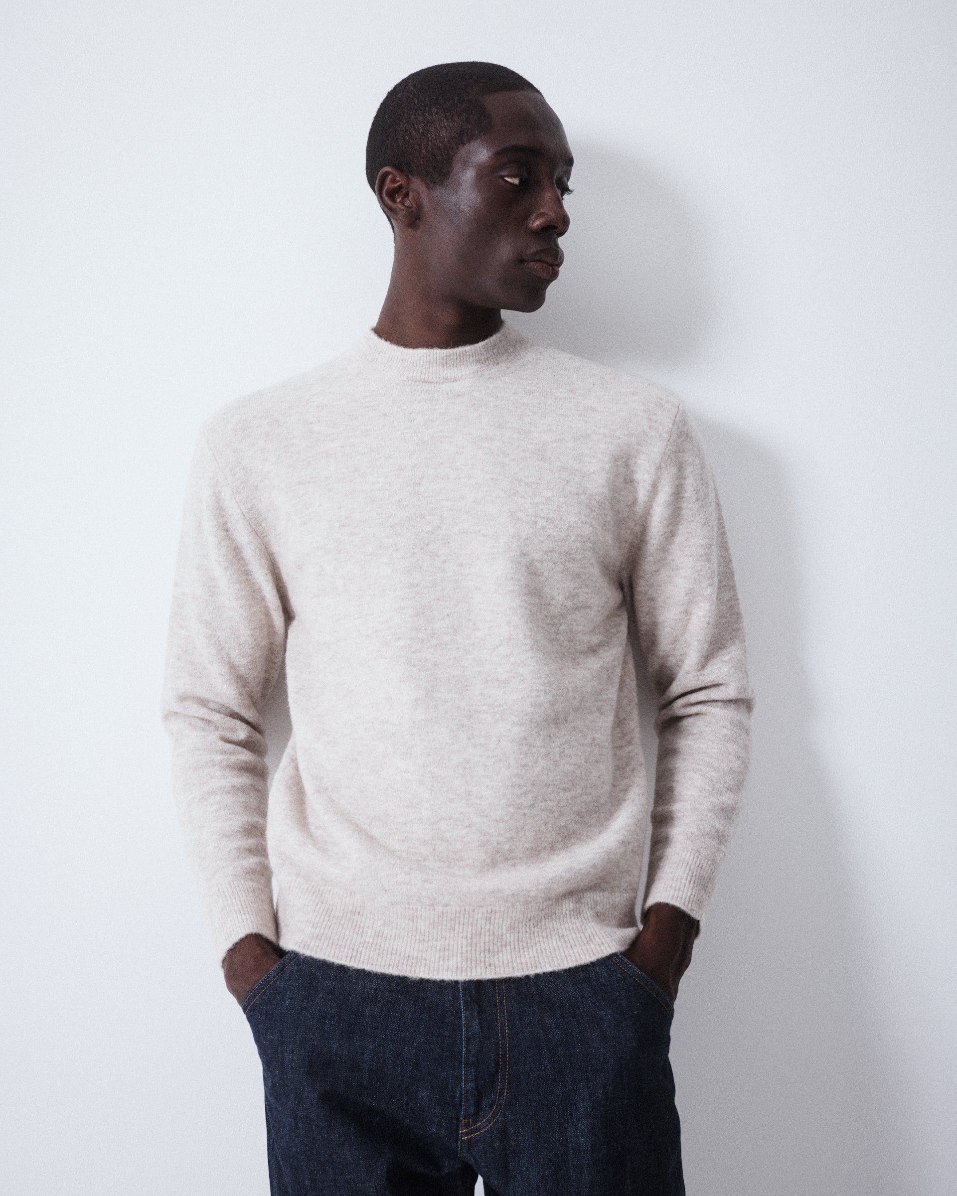 Maglia Girocollo Rasato M/ L - Beige