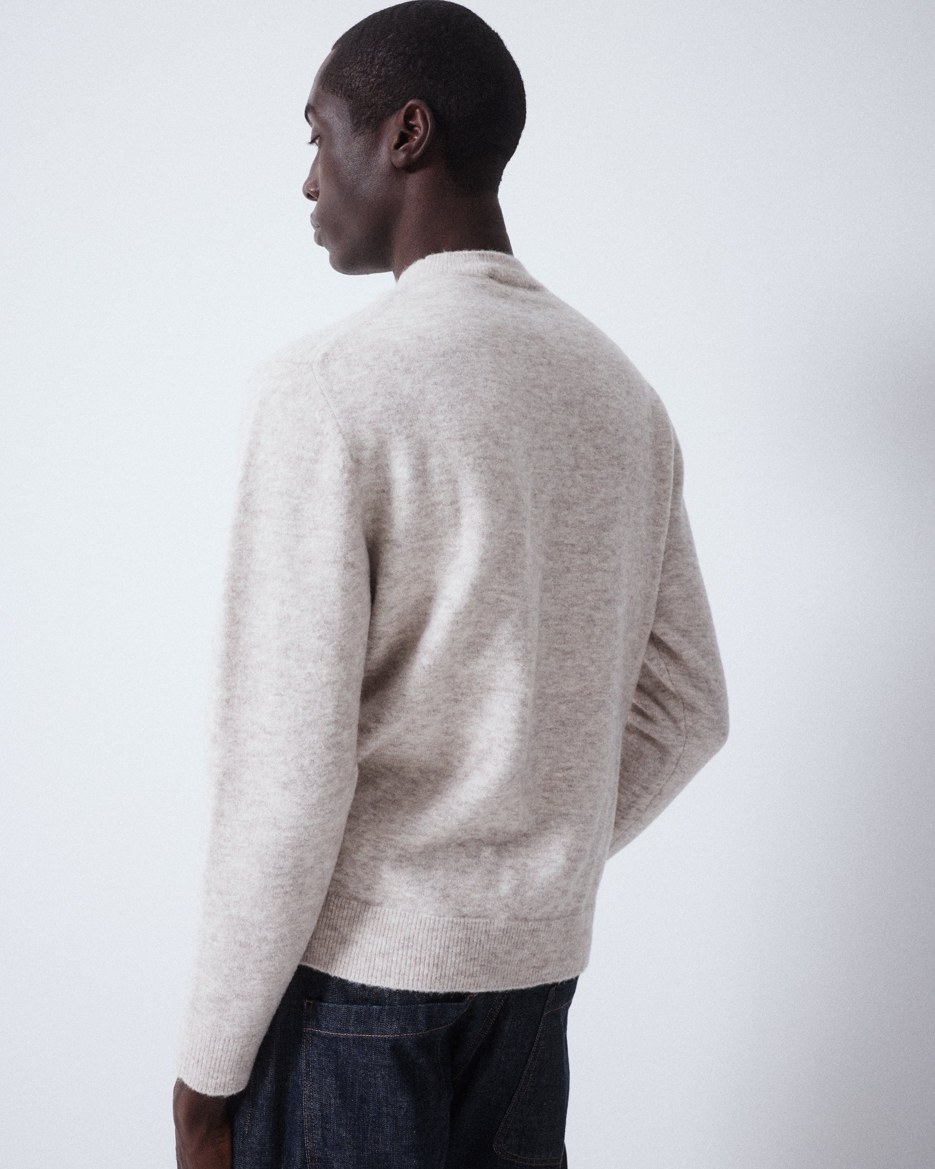 Maglia Girocollo Rasato M/ L - Beige