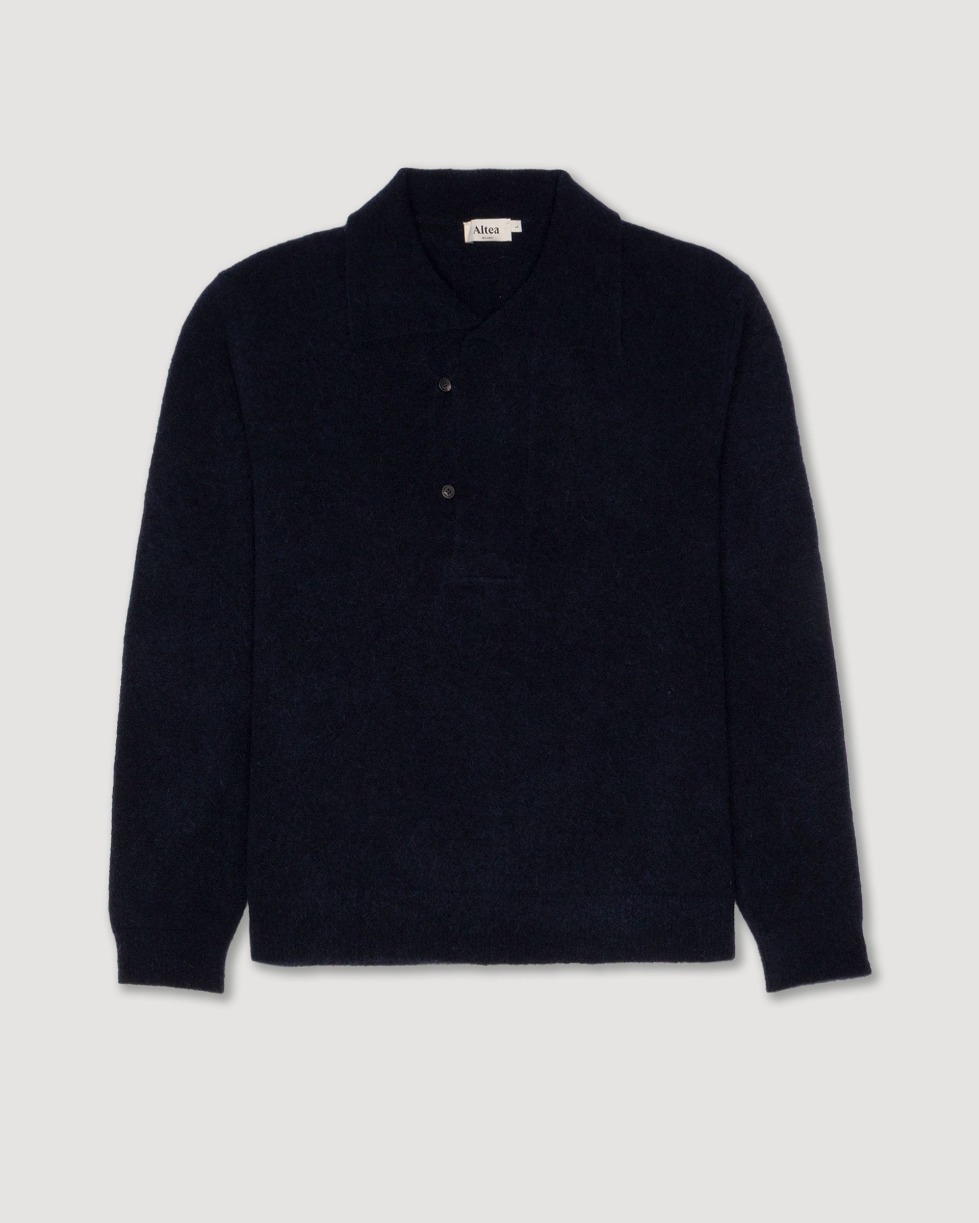 Maglia Collo Scialle Rasato M/ L - NAVY