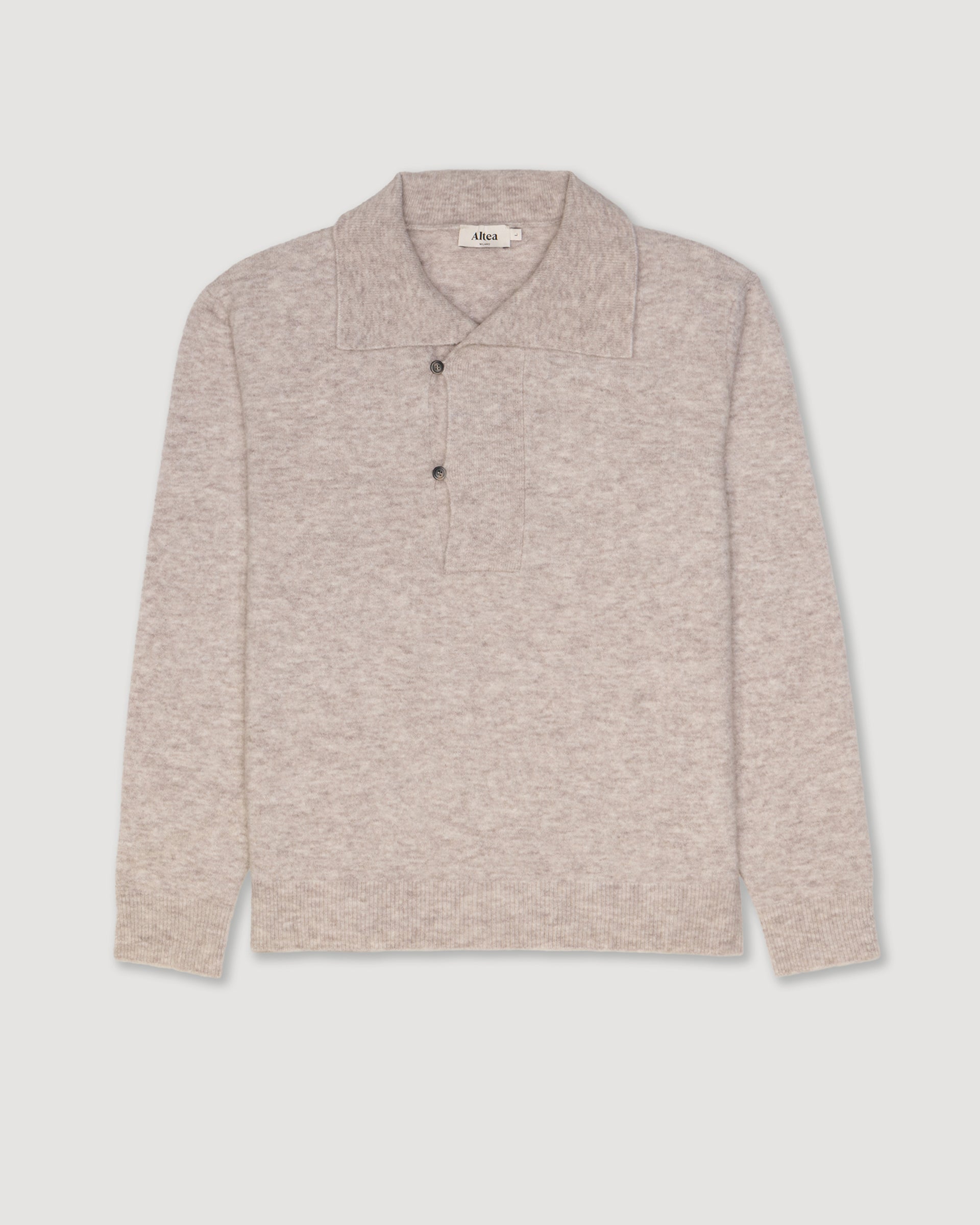 Maglia Collo Scialle Rasato M/ L - BEIGE
