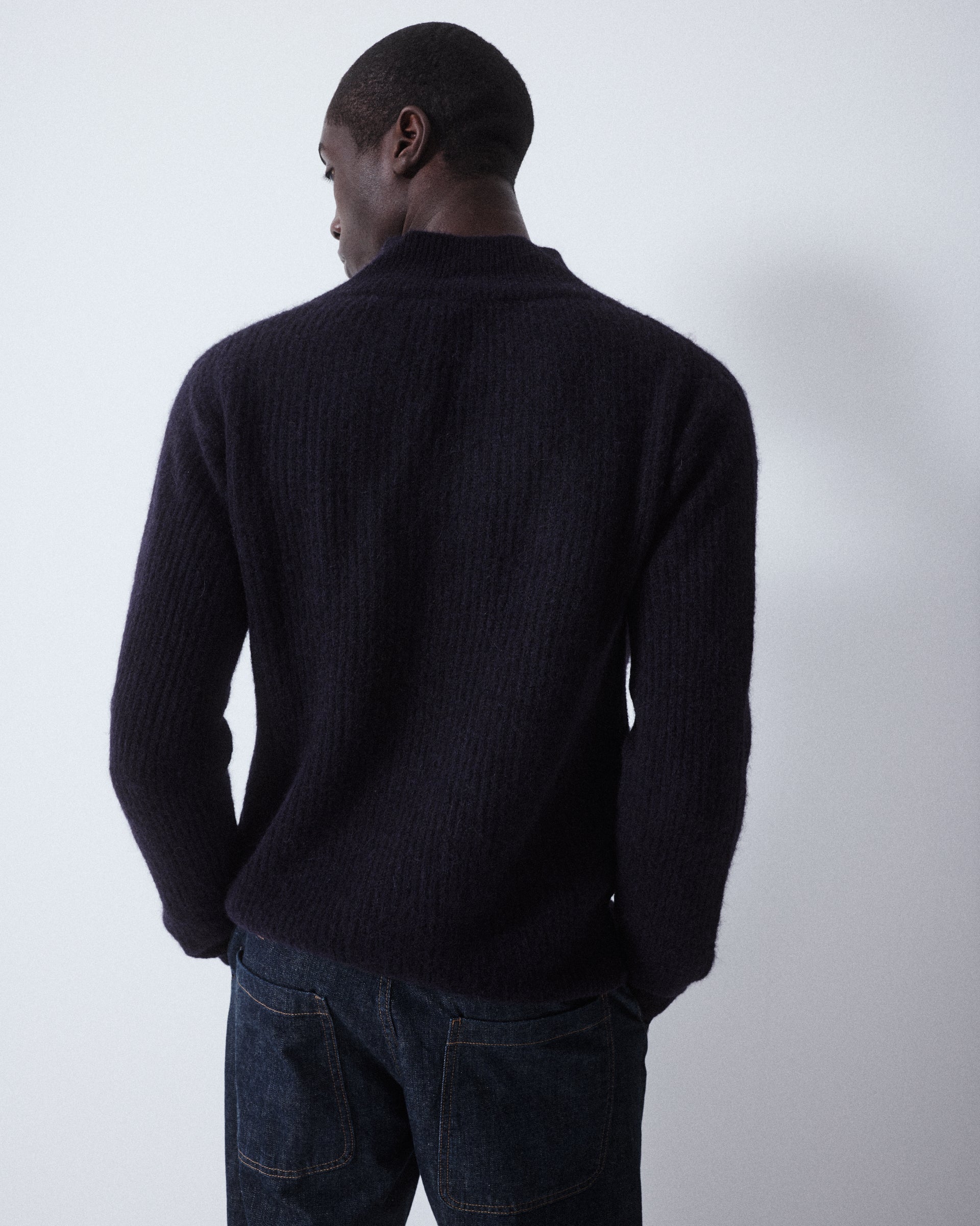 Maglia Inglese Scollo V M/ L - NAVY