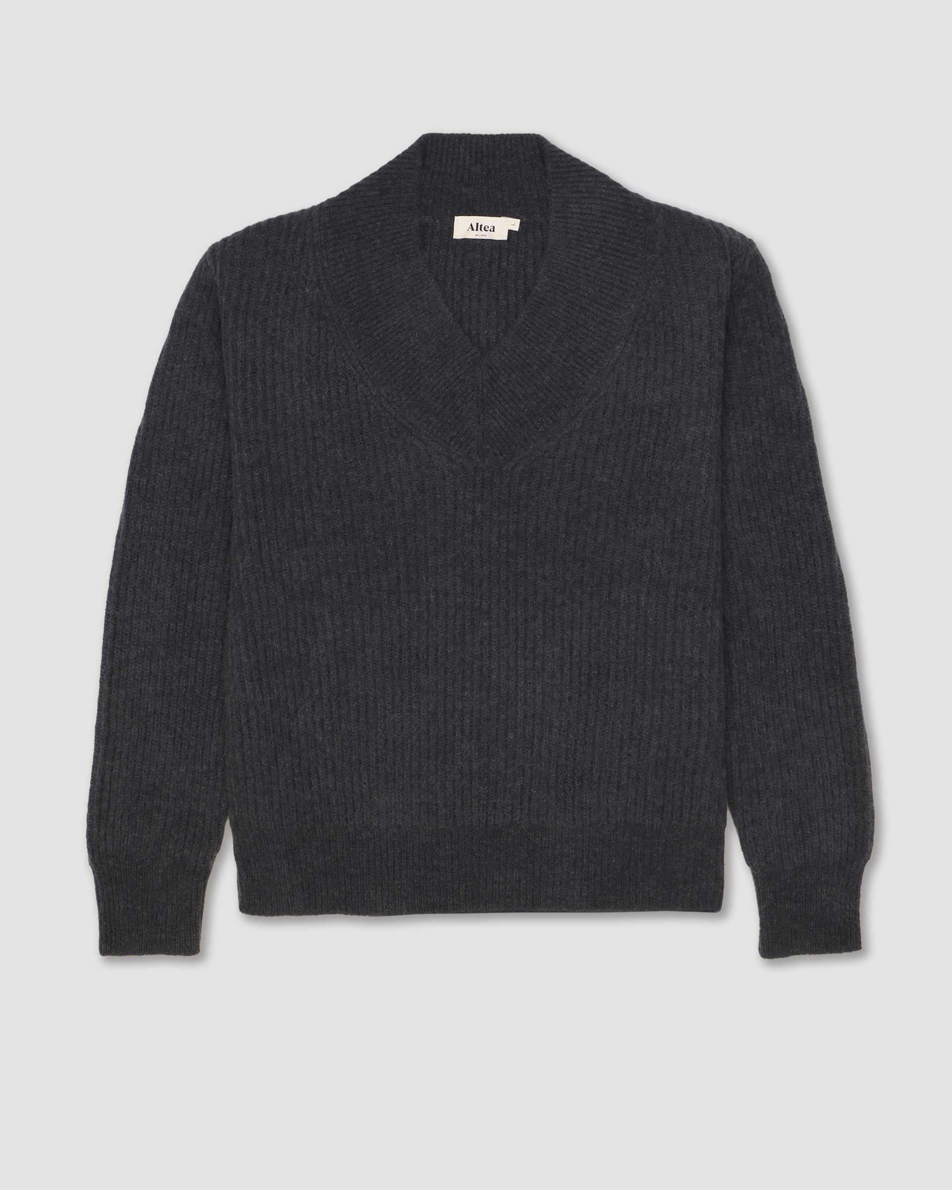 Maglia Inglese Scollo V M/ L - GRIGIO SCURO