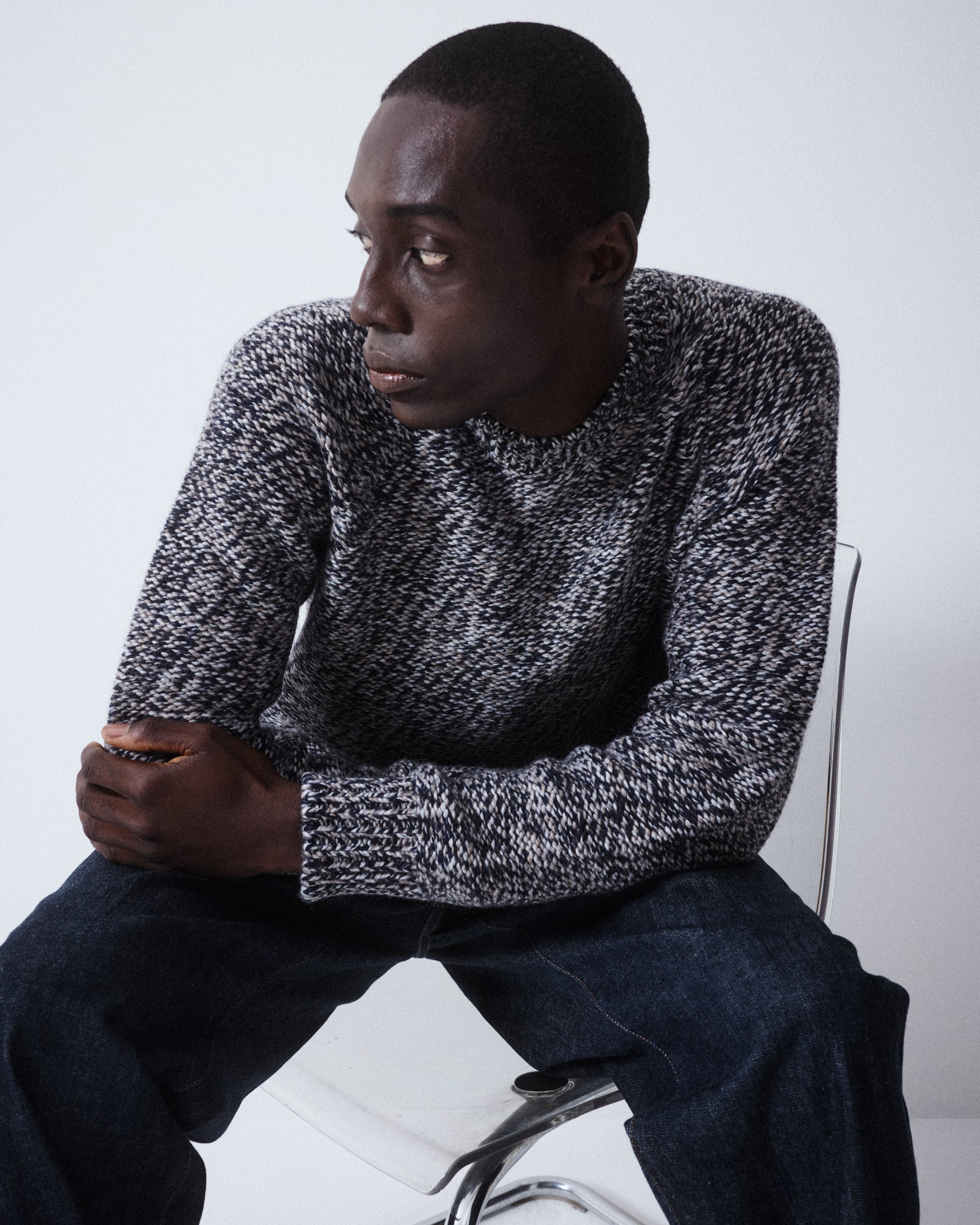 Maglia Girocollo Rasato Rovescio M/ L - TORTORA