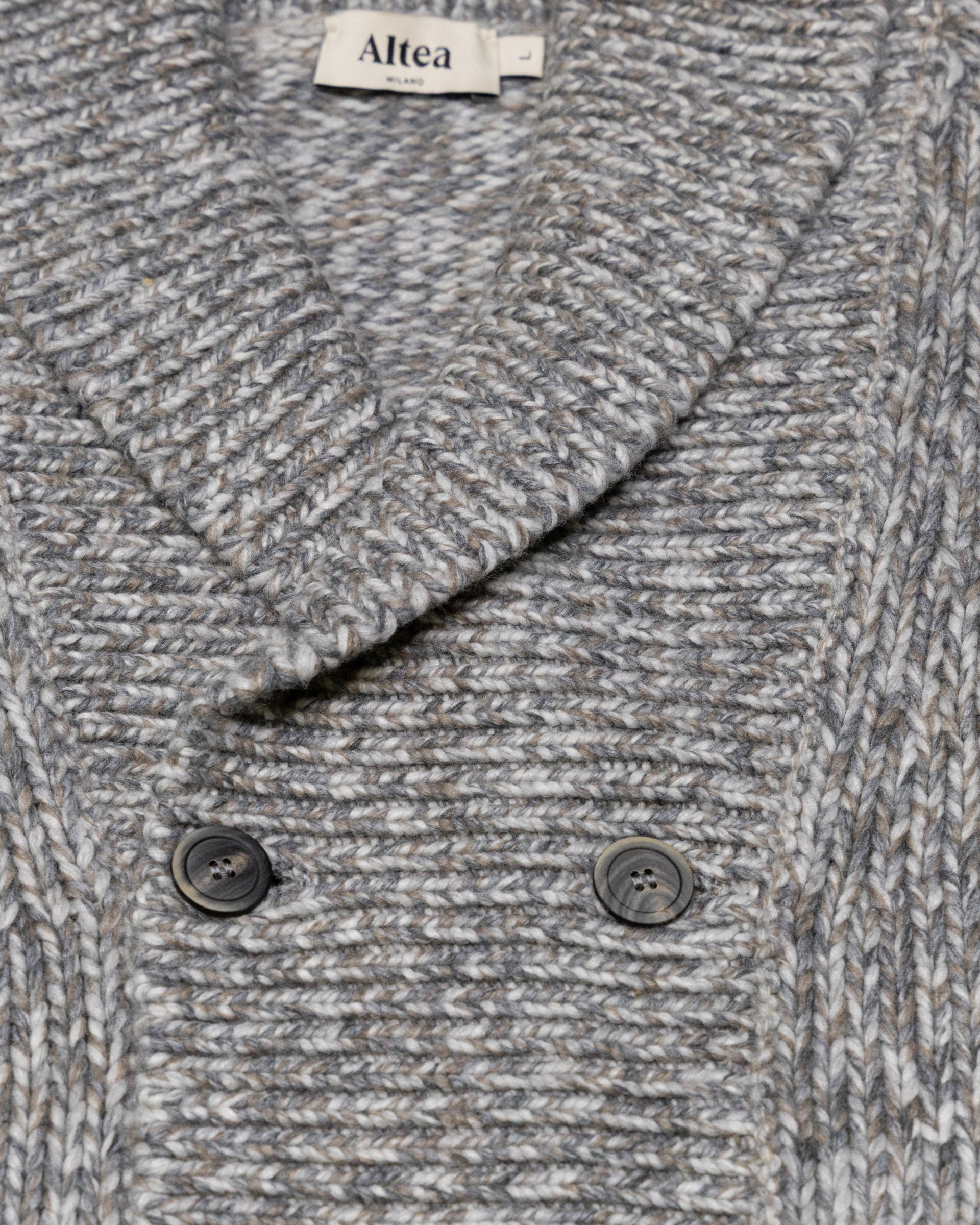Cardigan Maglia Rasato M/ L - GRIGIO MEDIO