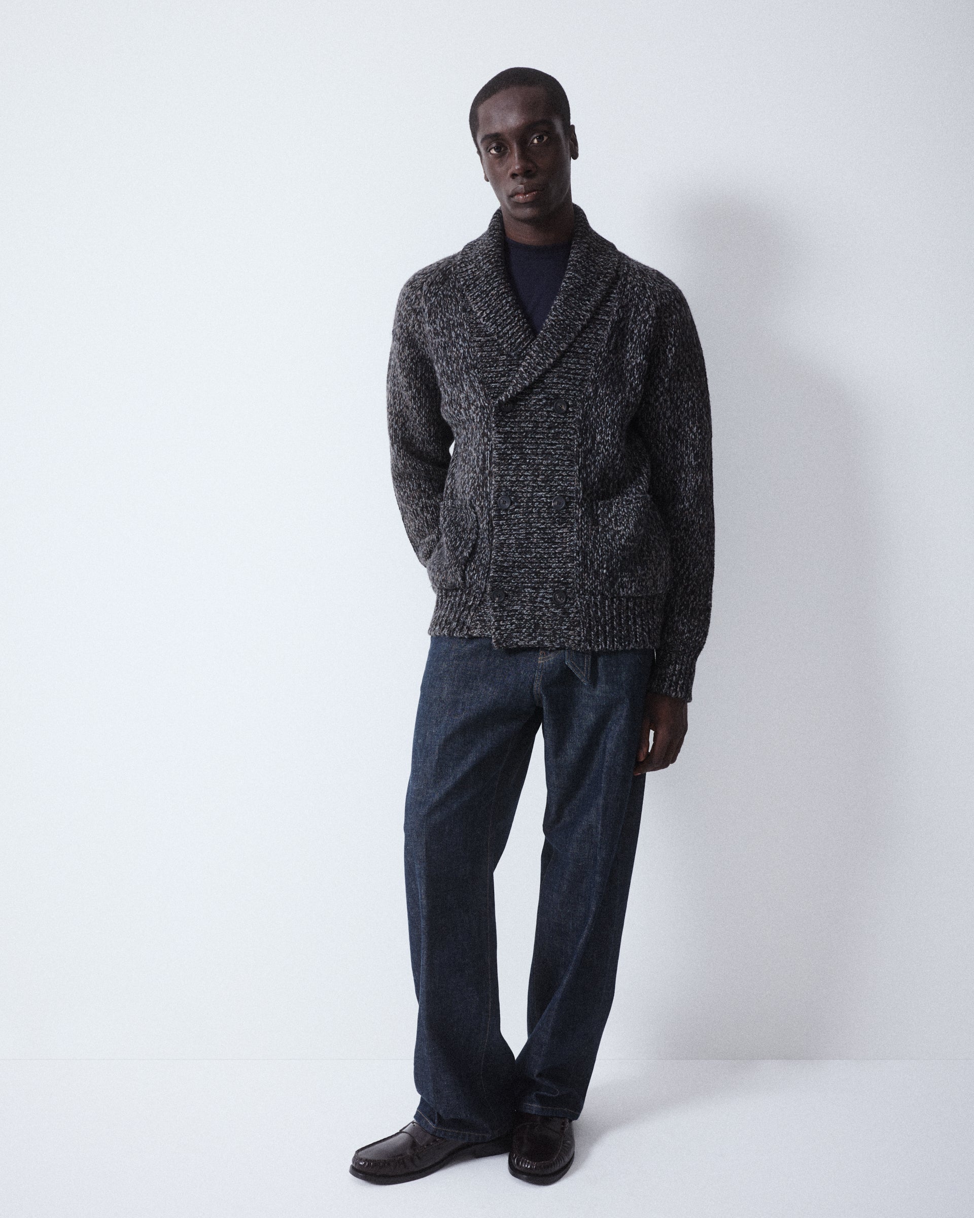 Cardigan Maglia Rasato M/ L - MORO