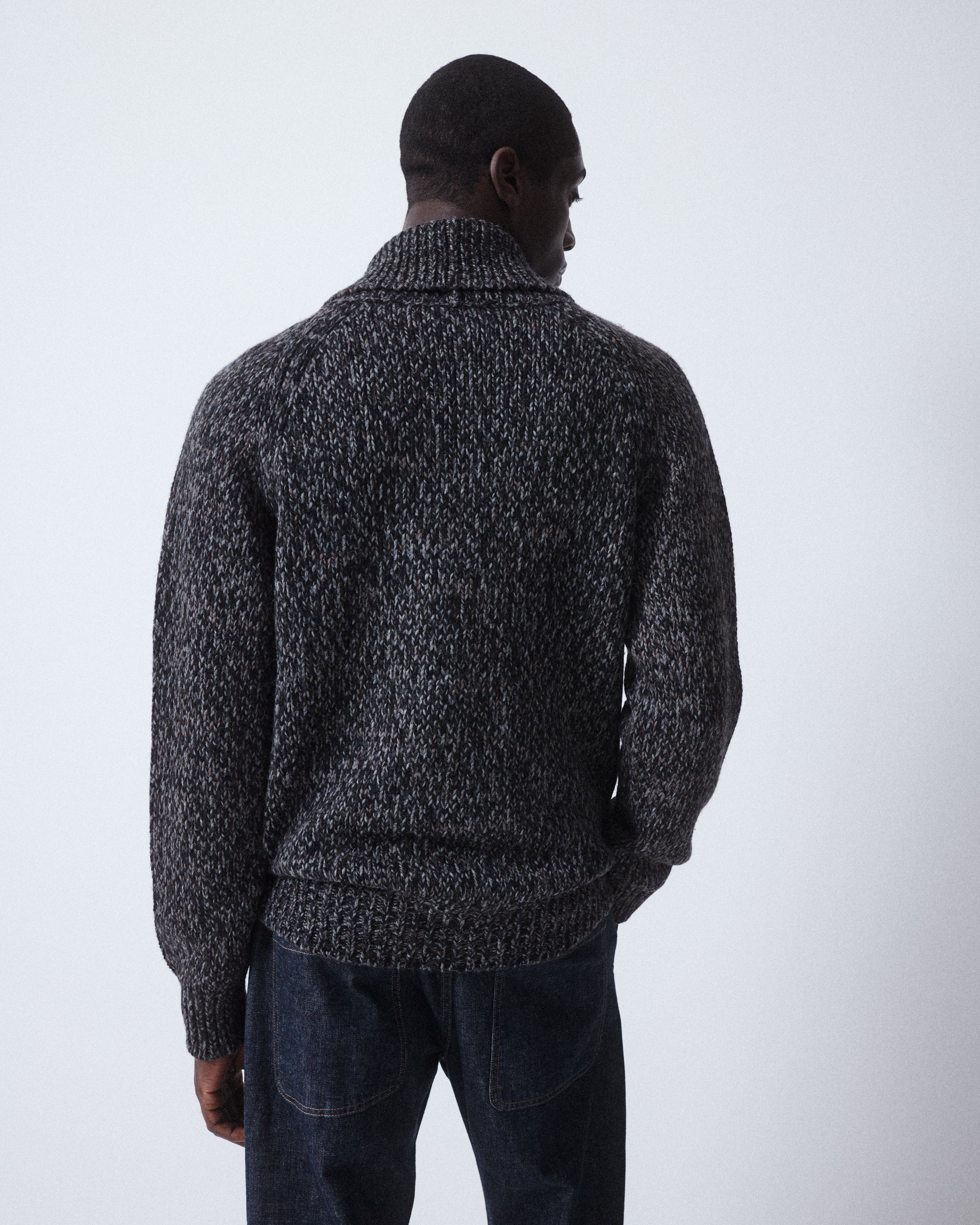 Cardigan Maglia Rasato M/ L - MORO