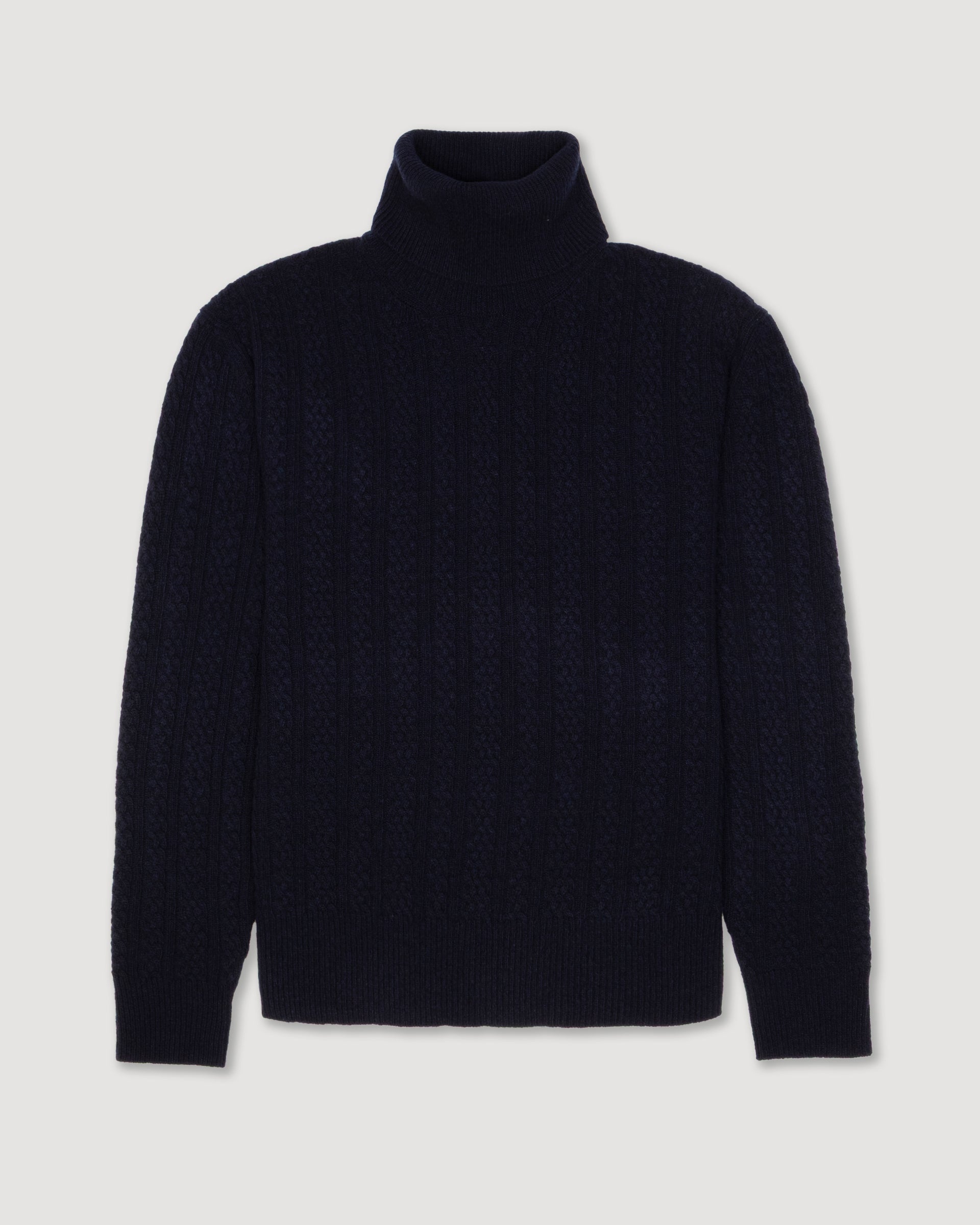 Maglia Dolcevita Treccia M/ L - NAVY