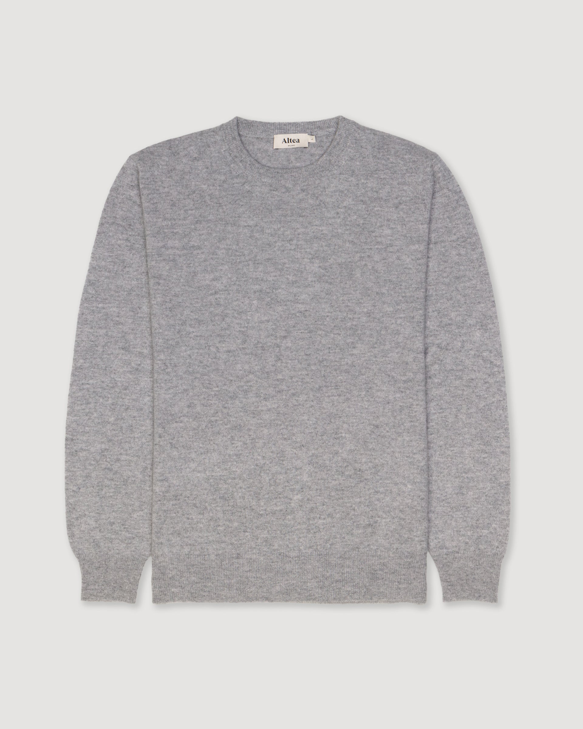 Maglia Girocollo Rasata Cashmere M/ L - GRIGIO CHIARO