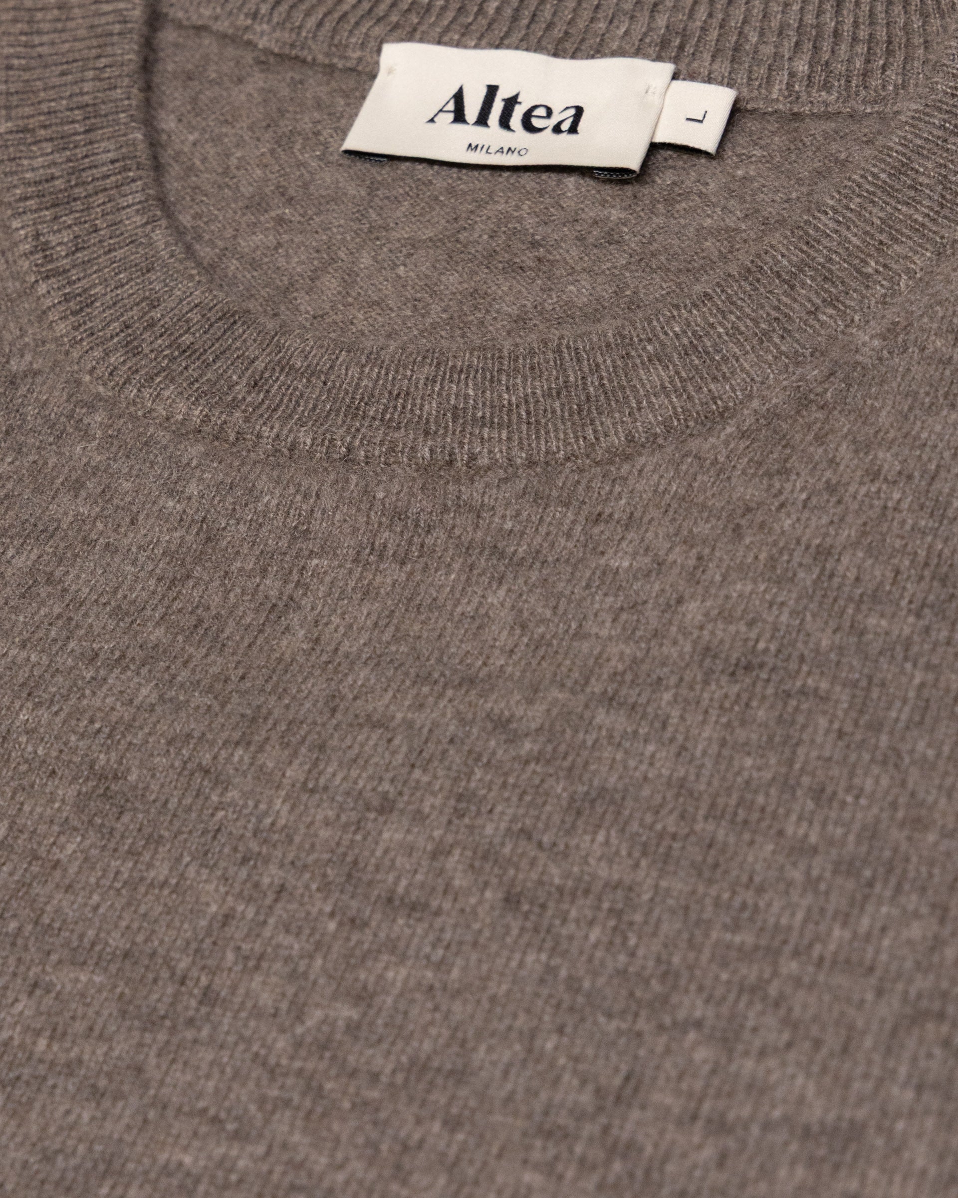 Maglia Girocollo Rasata Cashmere M/ L - TORTORA