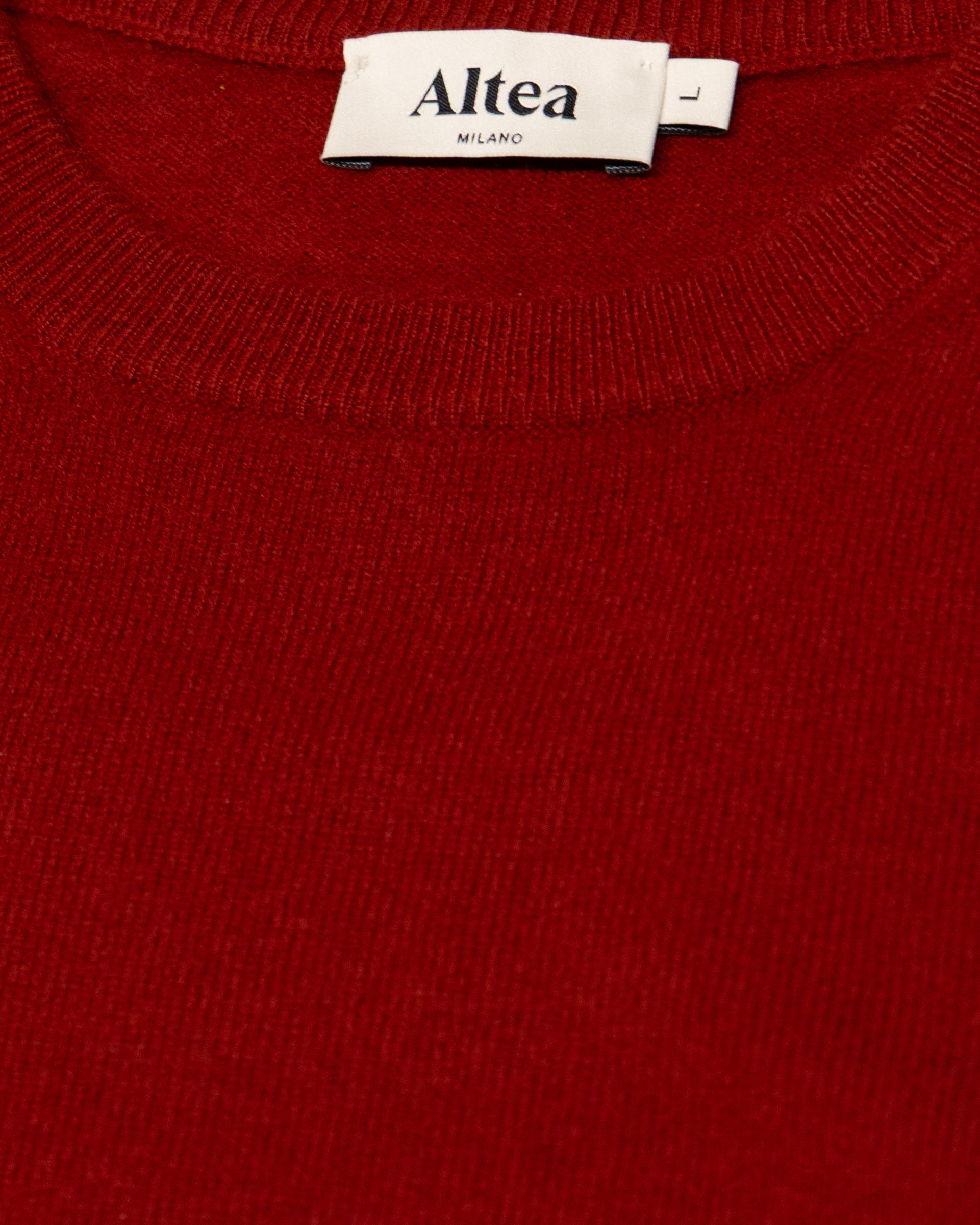 Maglia Girocollo Rasata Cashmere M/ L - ROSSO SCURO