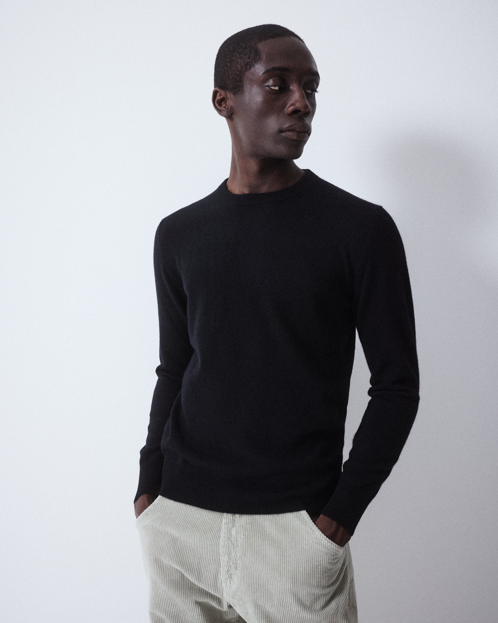 Maglia Girocollo Rasata Cashmere M/ L - NERO